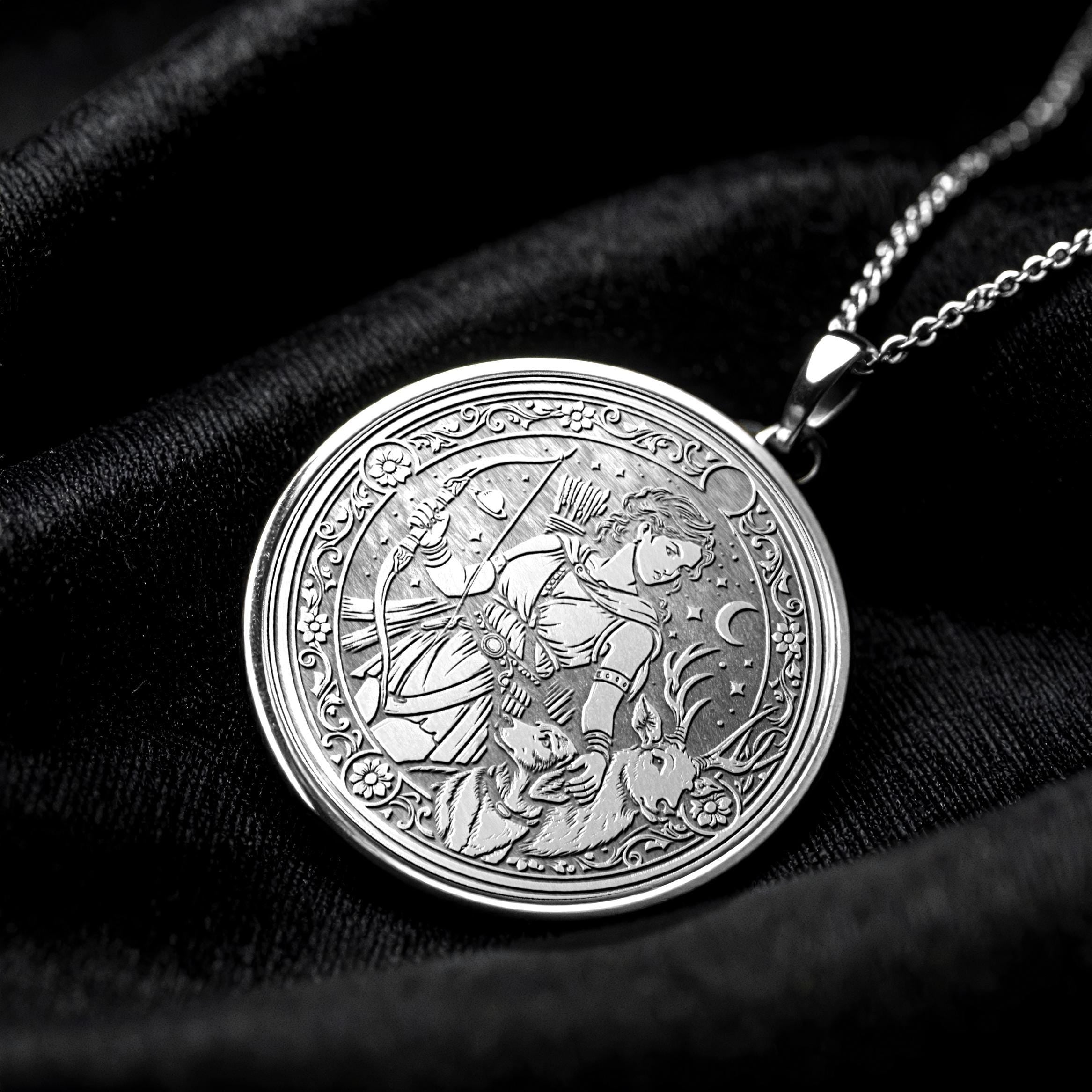 Artemis Goddess Necklace – Greek Mythology Pendant-56