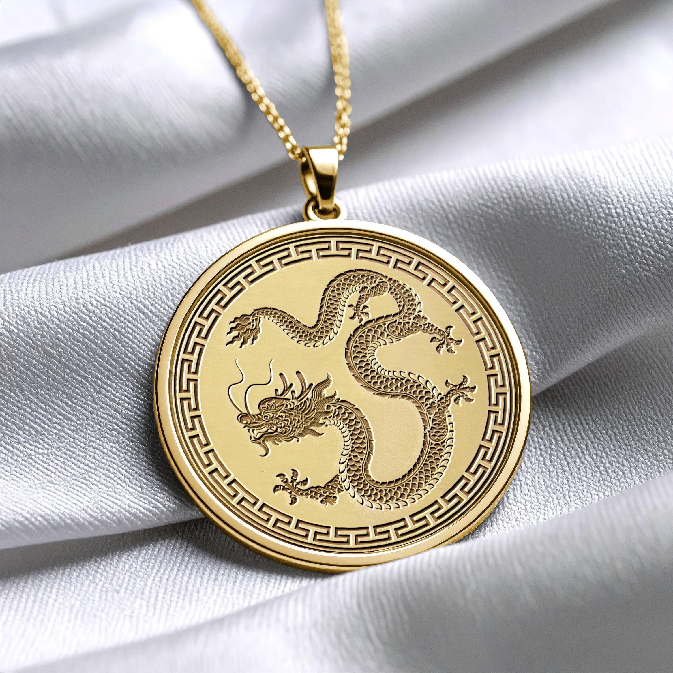 Chinese Dragon Pendant – Symbol of Power and Fortune -590