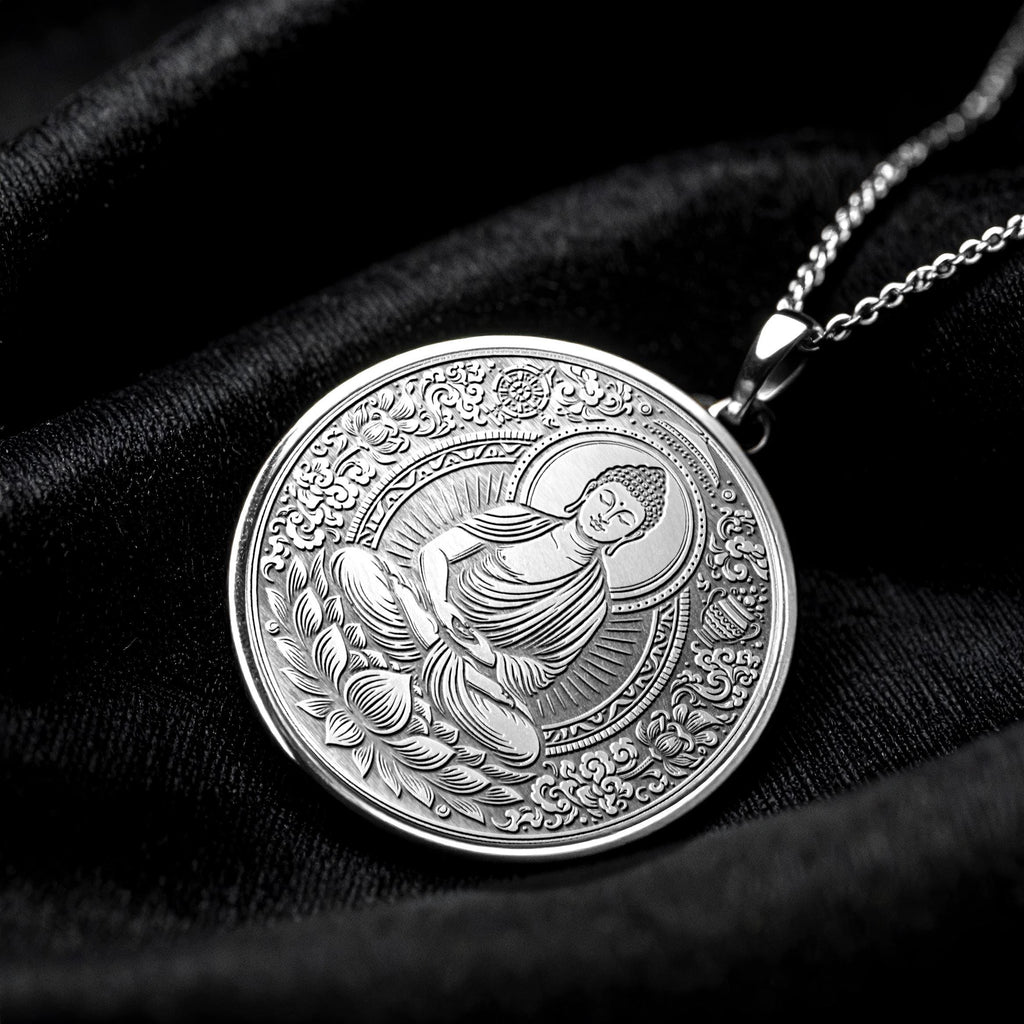 Buddha Necklace – Pendant of Awareness, Light, Peace -512