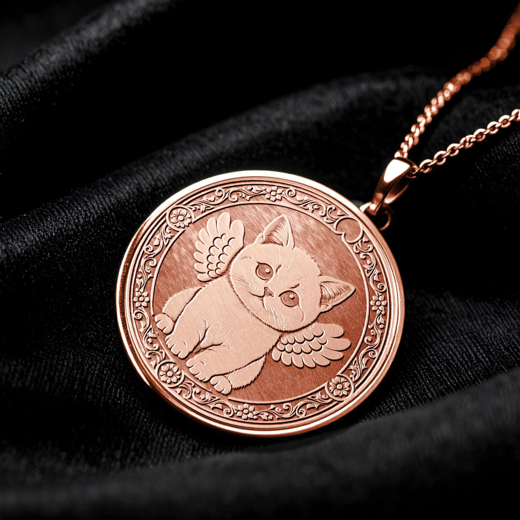 British Shorthair Kitty Elegant Charm Necklace -472