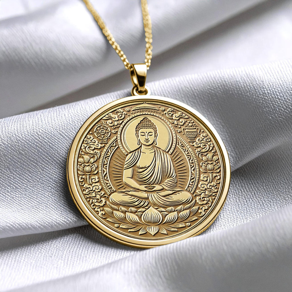 Buddha Necklace – Pendant of Awareness, Light, Peace -512