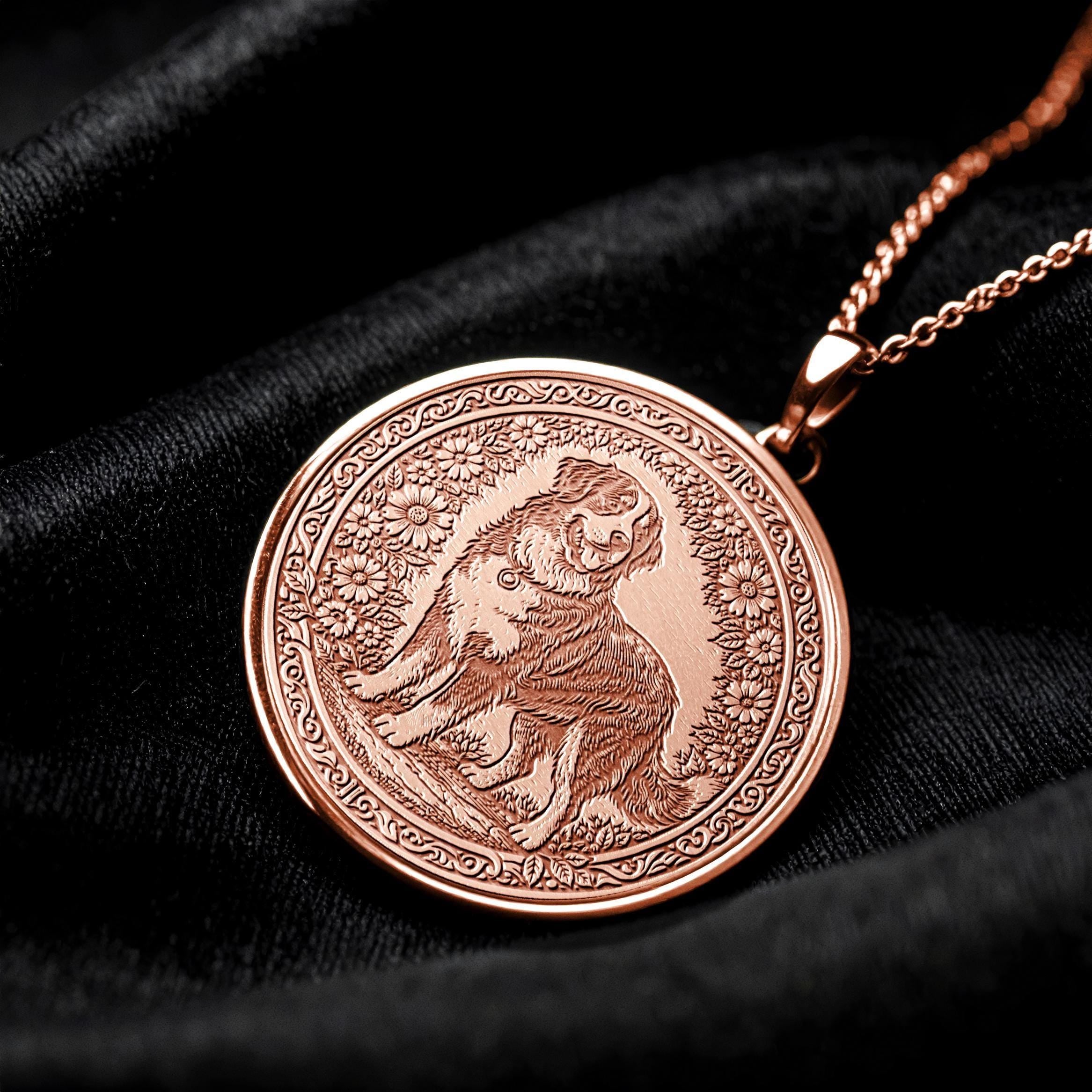 Bernese Mountain Dog Pendant – Necklace of Gentle Strength -412