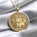 Capricorn Dog Pendant – Zodiac Charm Necklace, Loyal Gift -497