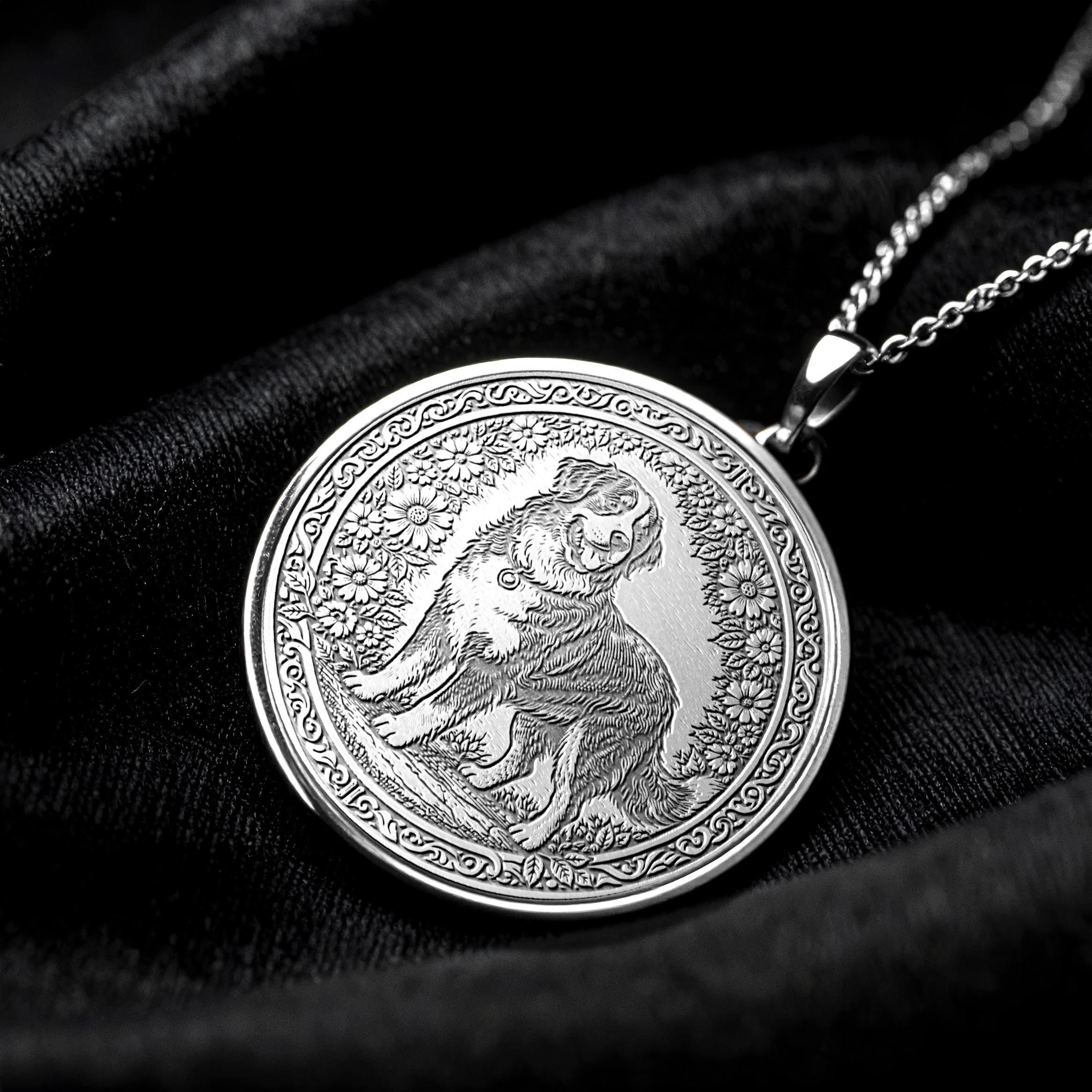 Bernese Mountain Dog Pendant – Necklace of Gentle Strength -412