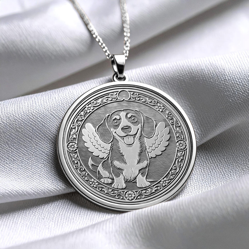 Brave and Loyal Dachshund Pendant - Sausage Dog Necklace -339