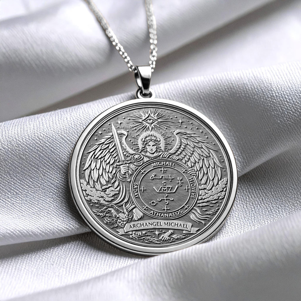 Archangel Michael Sigil Necklace - Protection Pendant  -94