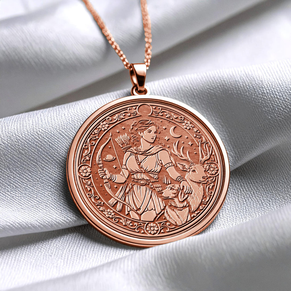 Artemis Goddess Necklace – Greek Mythology Pendant-56