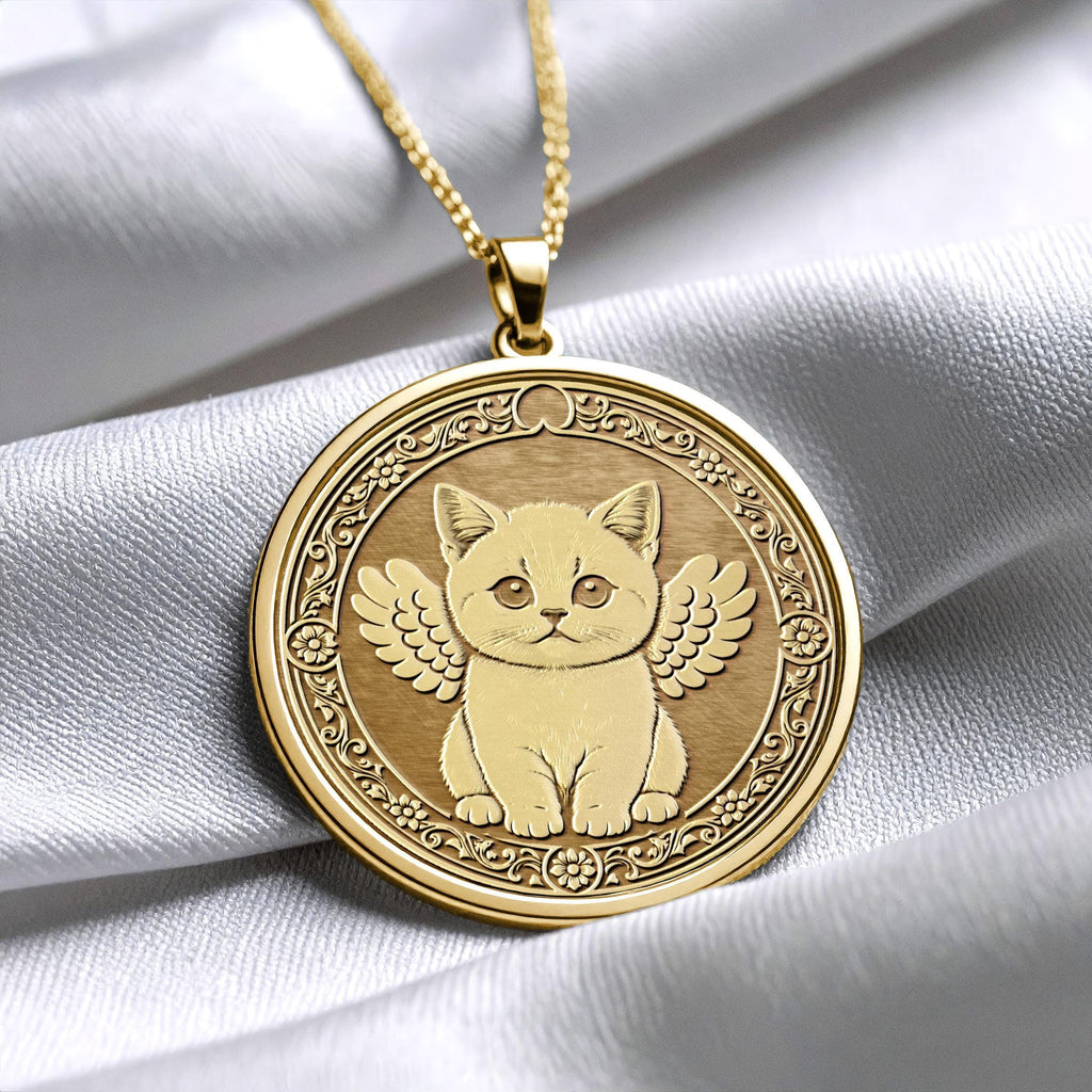 British Shorthair Kitty Elegant Charm Necklace -472