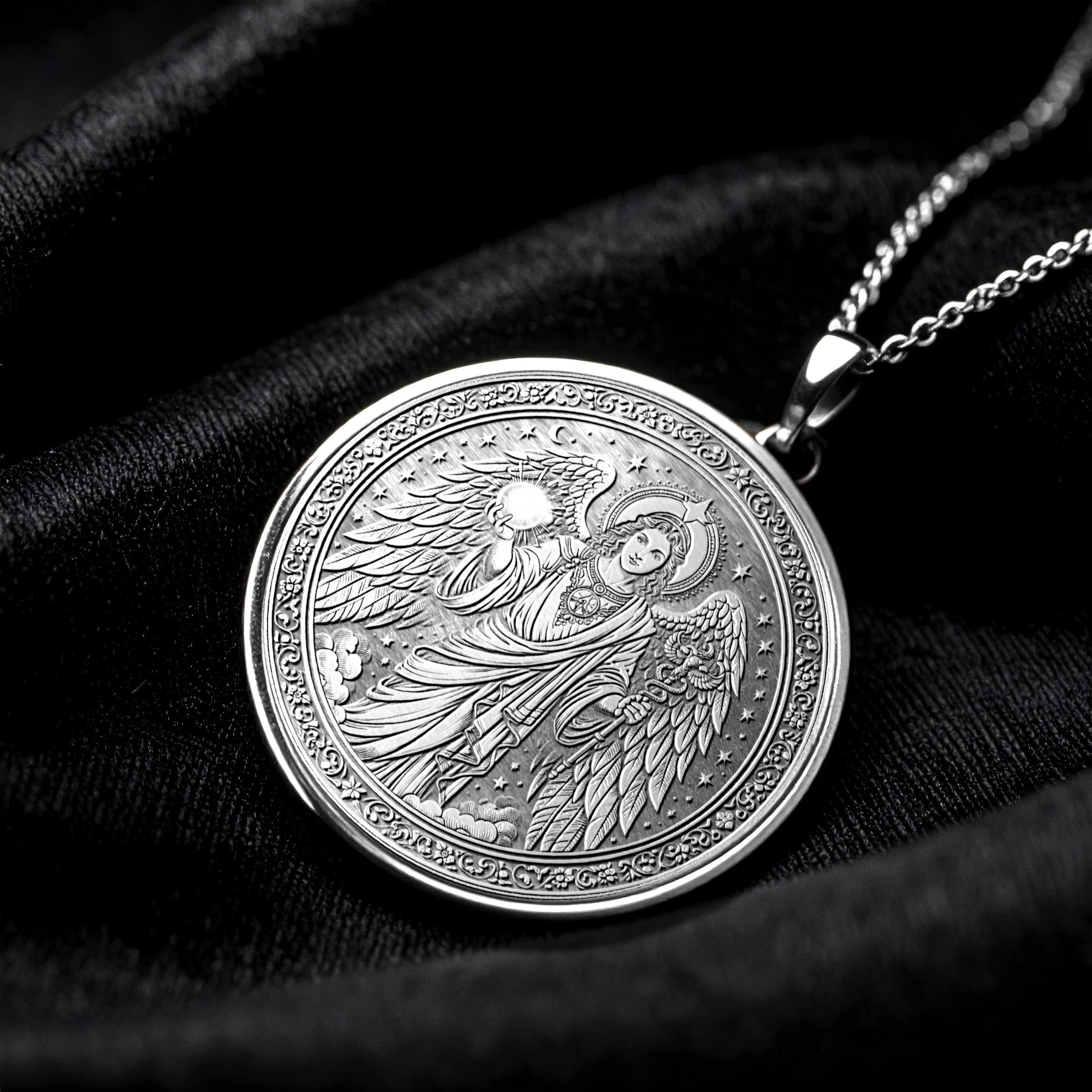 Archangel Raphael Necklace – Healing and Protection Pendant -73