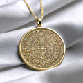 Aztec Sun Stone Necklace: Tonatiuh Pendant -175