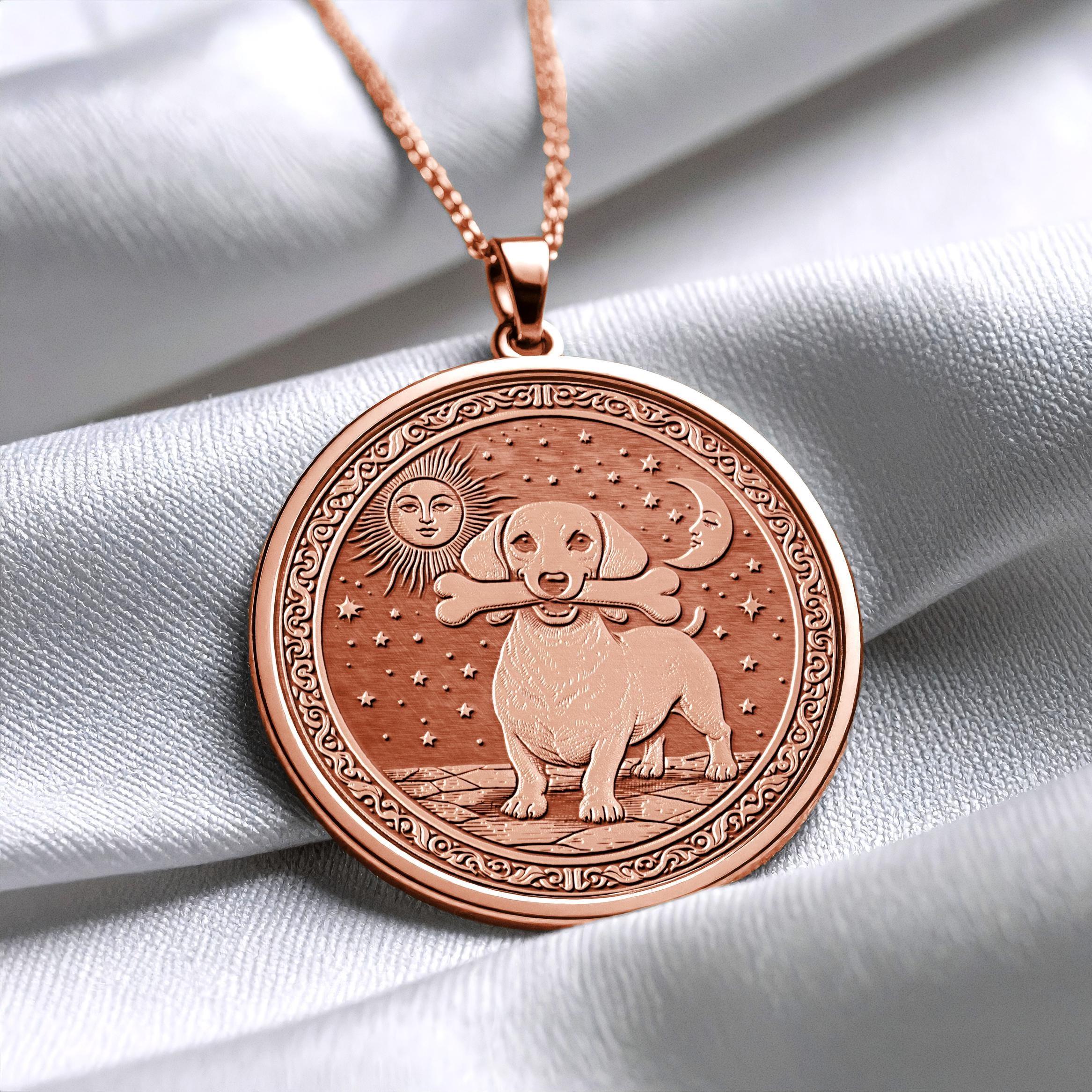 Dachshund Pendant - Necklace of Loyalty and Courage -462