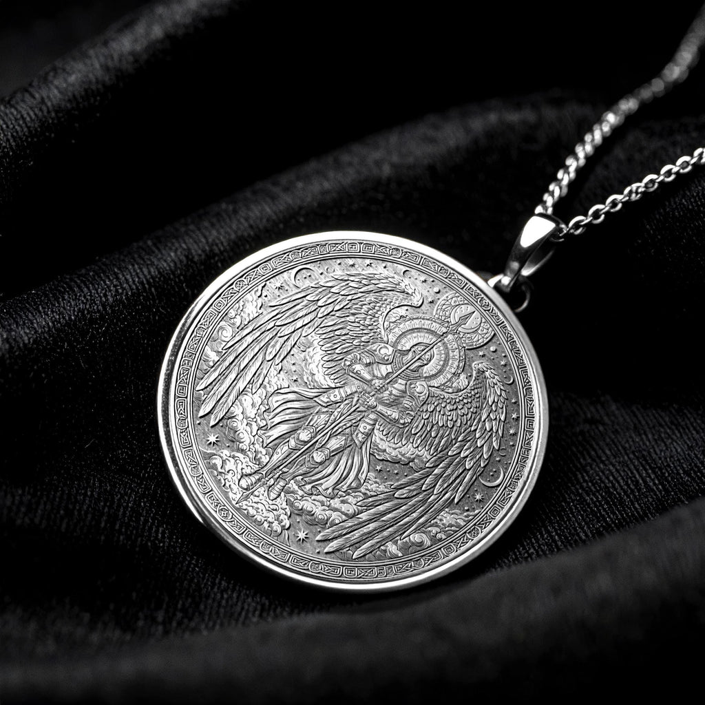 Archangel Gabriel Necklace , Spiritual Guidance Gift -77