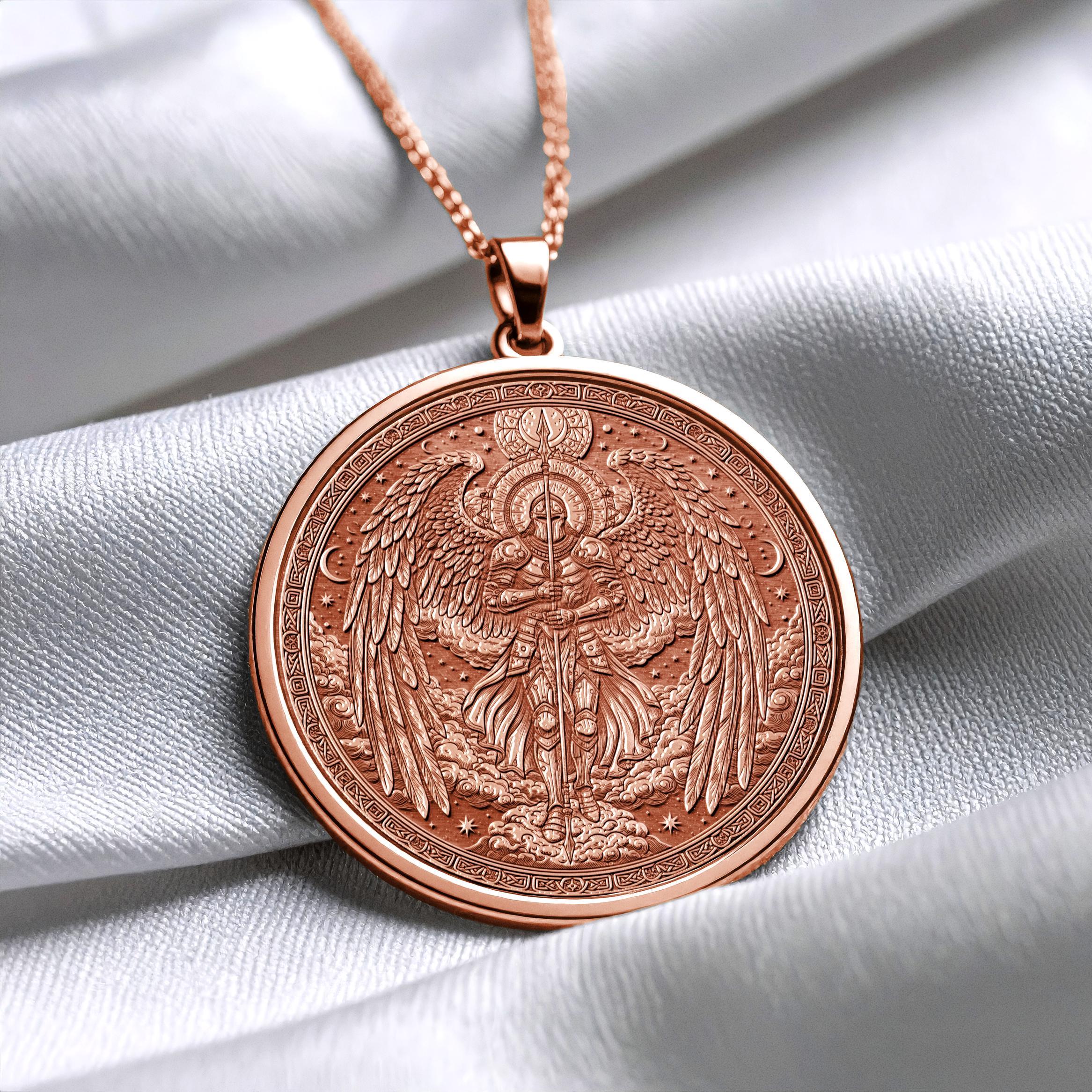 Archangel Gabriel Necklace , Spiritual Guidance Gift -77