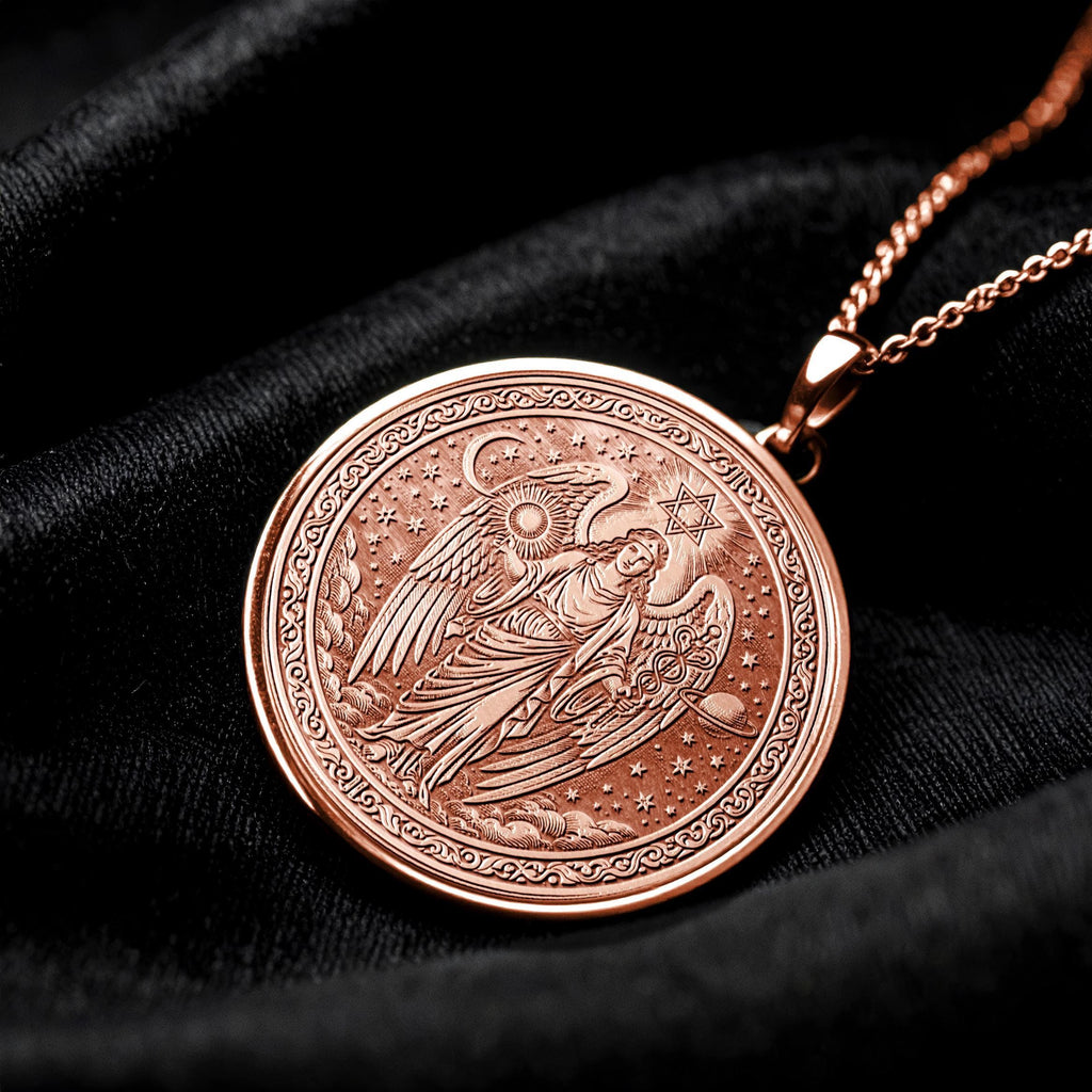 Archangel Raphael Necklace , Guidance and Healing Talisman -79