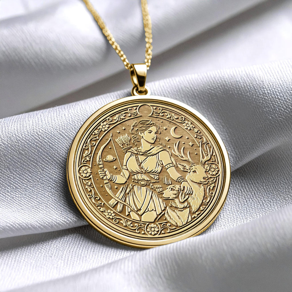 Artemis Goddess Necklace – Greek Mythology Pendant-56