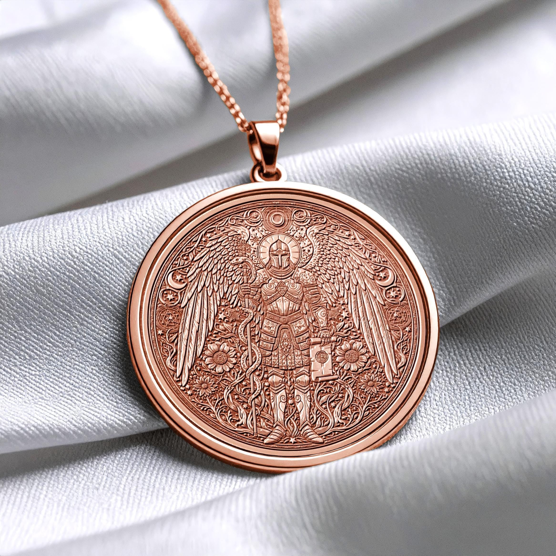 Archangel Gabriel Necklace – Divine Messenger Pendant -93