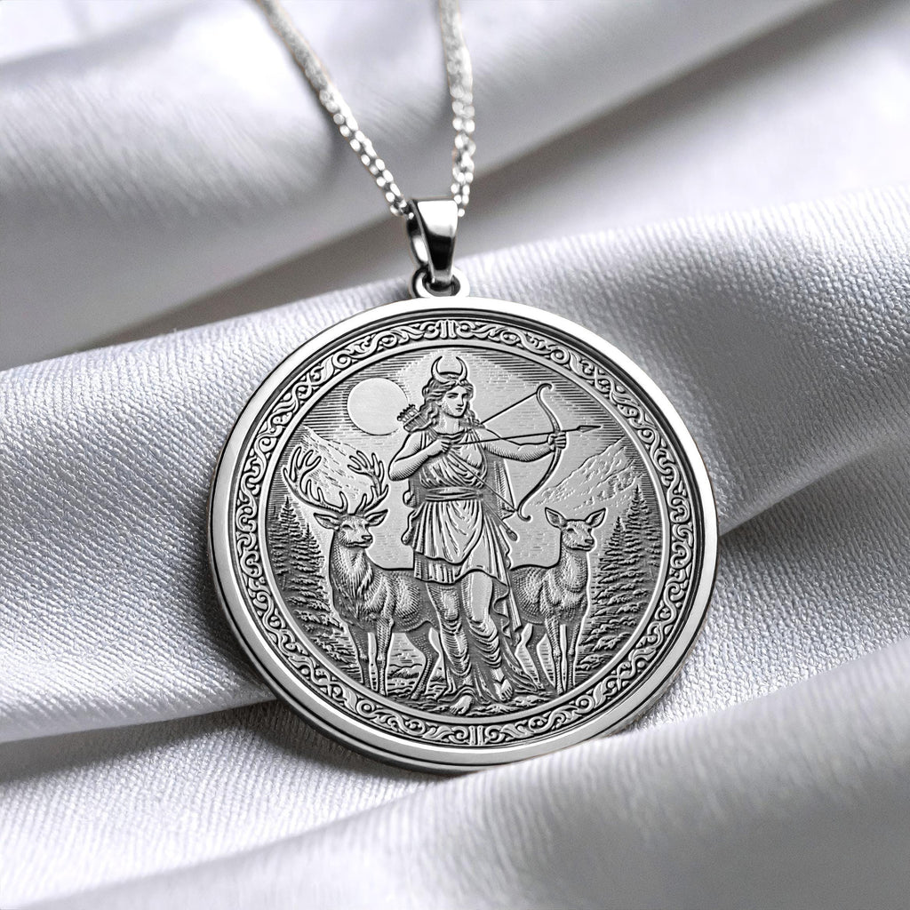 Artemis Goddess of Moon Strength Pendant -573