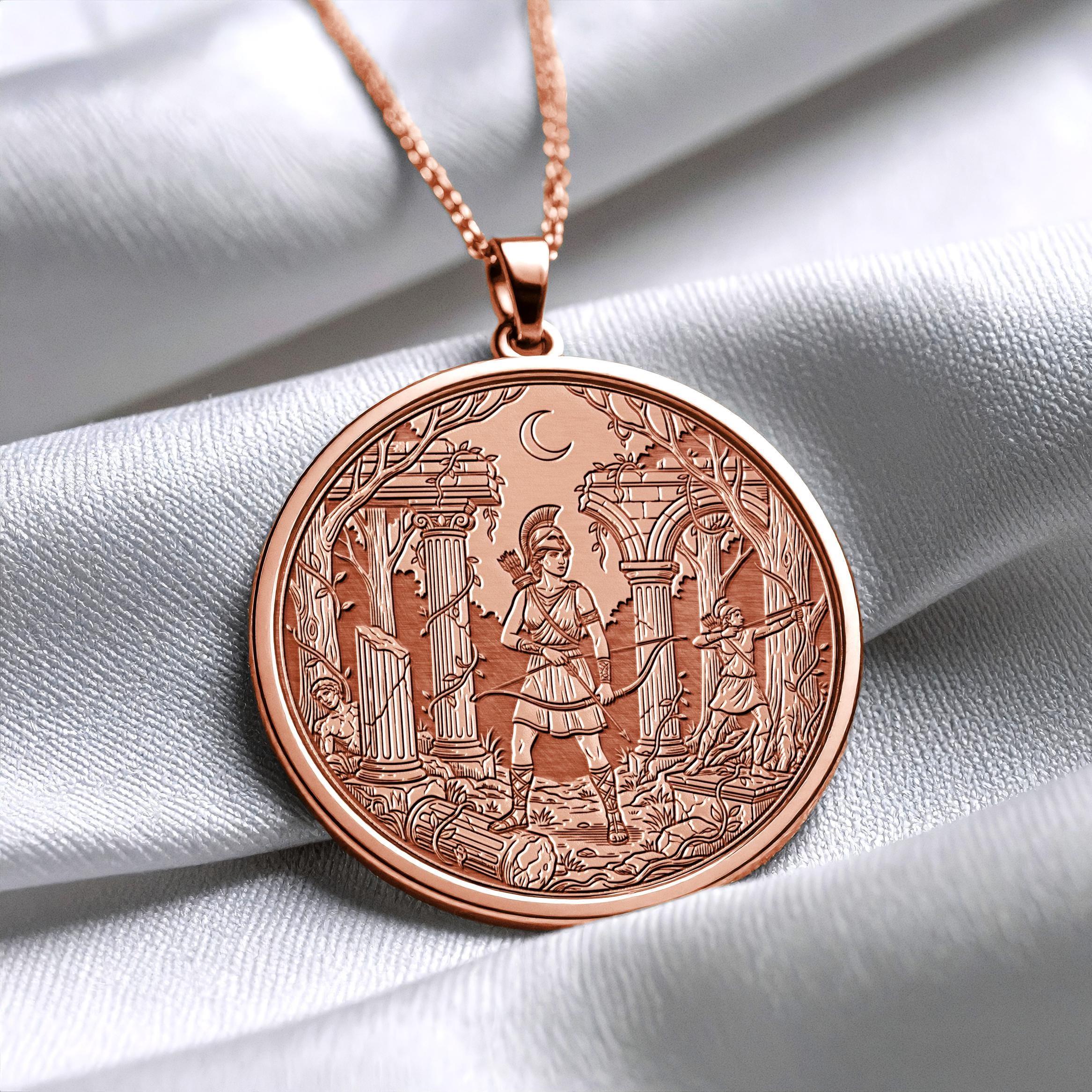 Artemis Necklace – Warrior Goddess of Moon & Wild Nature-48