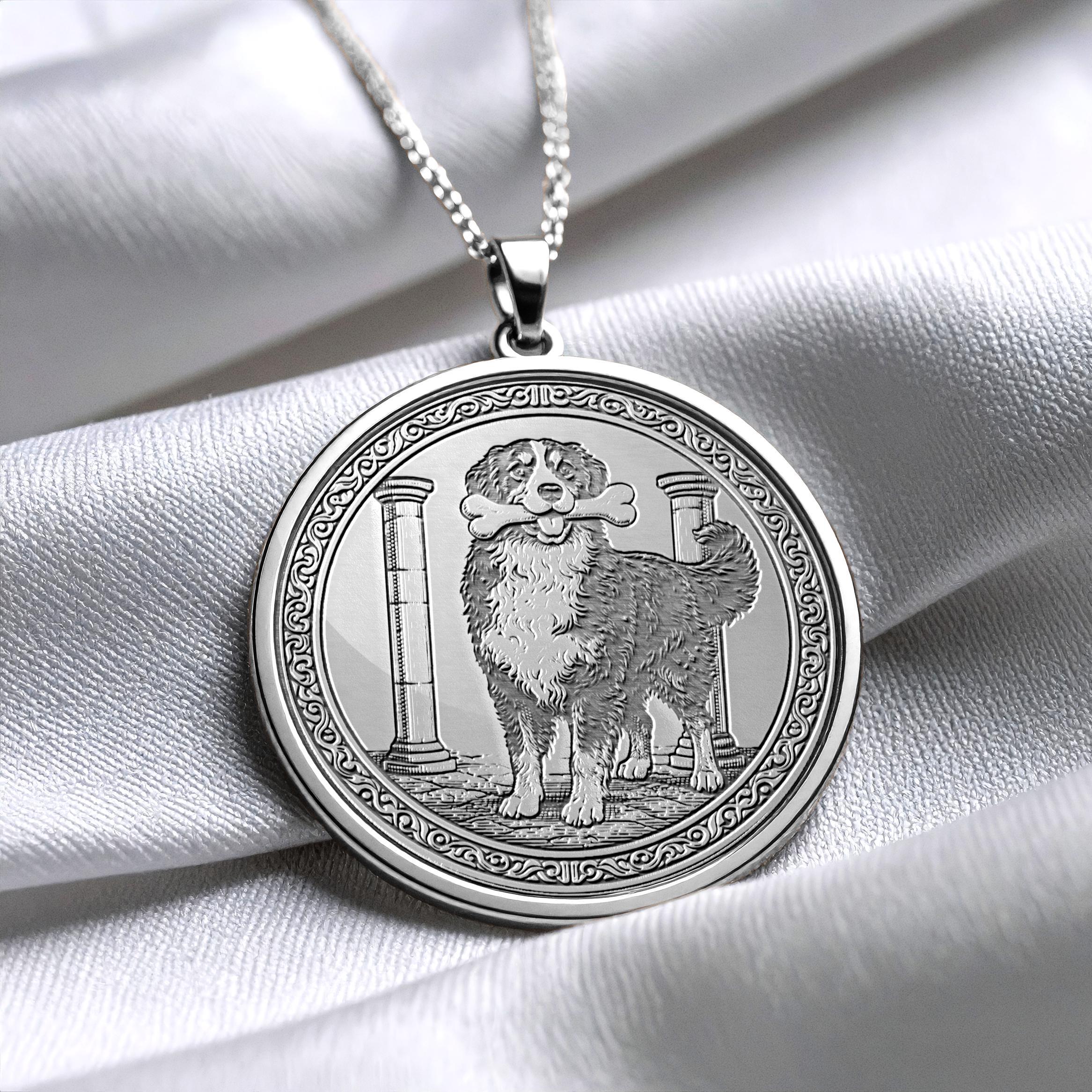 Bernese Dog Pendant – Necklace of Love and Devotion -413