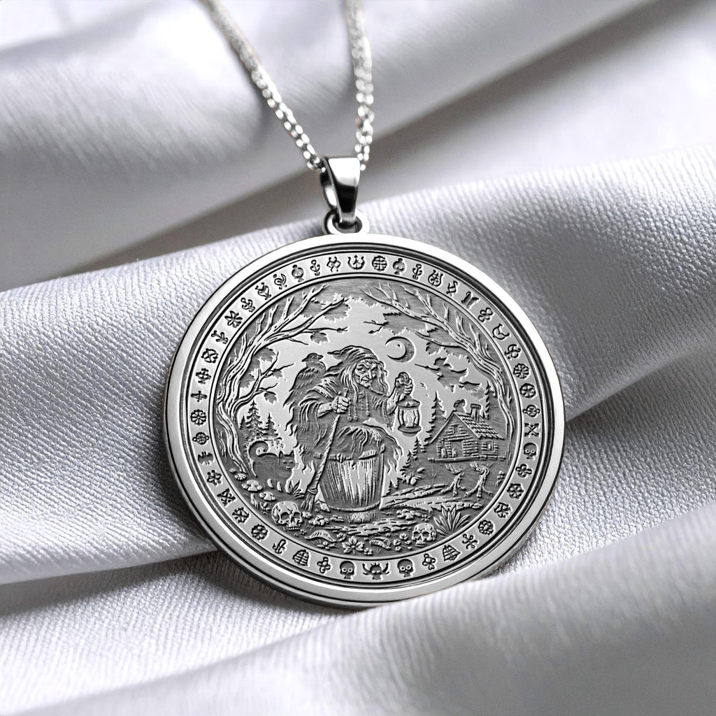 Baba Yaga – Slavic Folklore Inspired Mystic Pendant -311