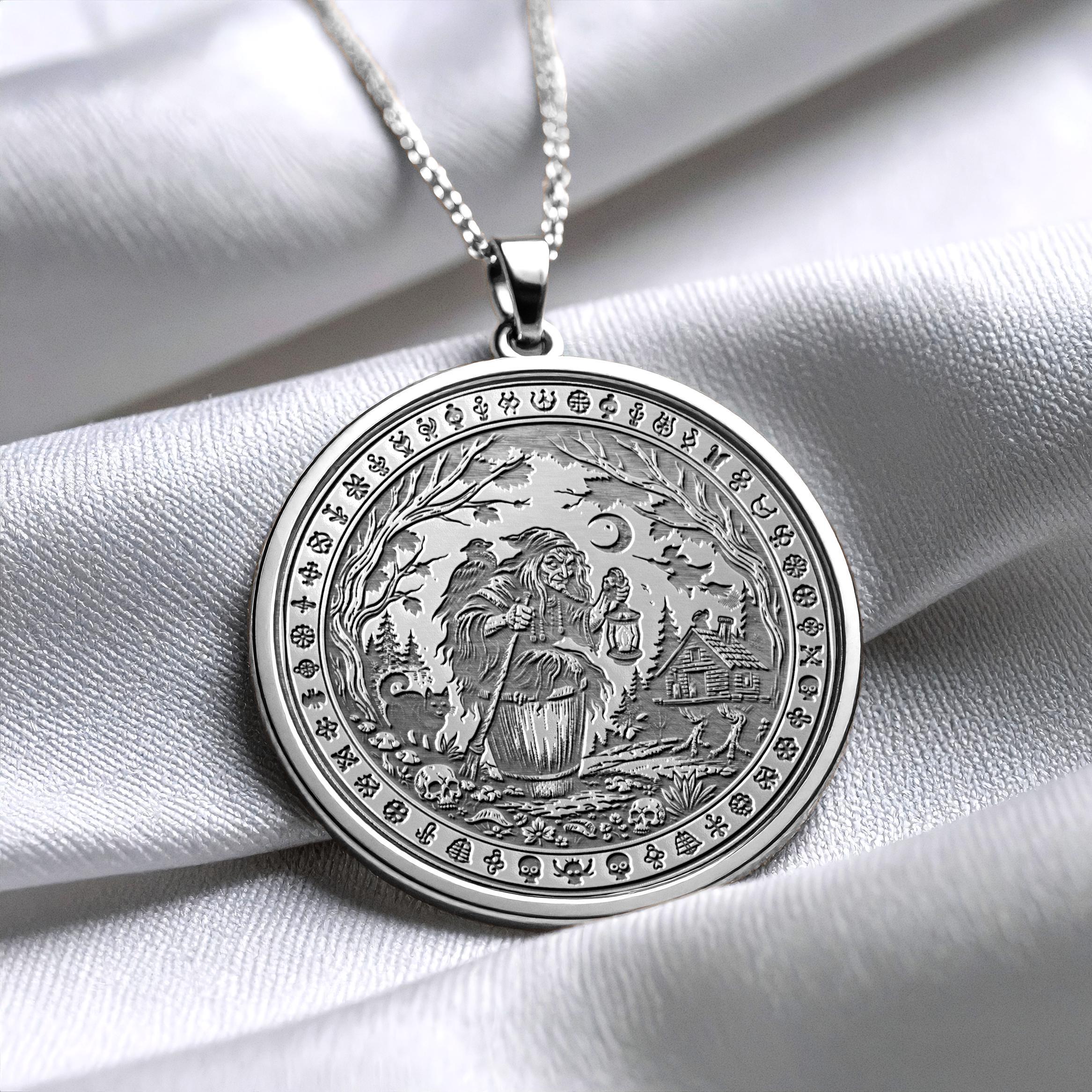 Baba Yaga – Slavic Folklore Inspired Mystic Pendant -311