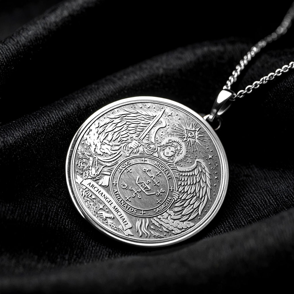 Archangel Michael Sigil Necklace - Protection Pendant  -94