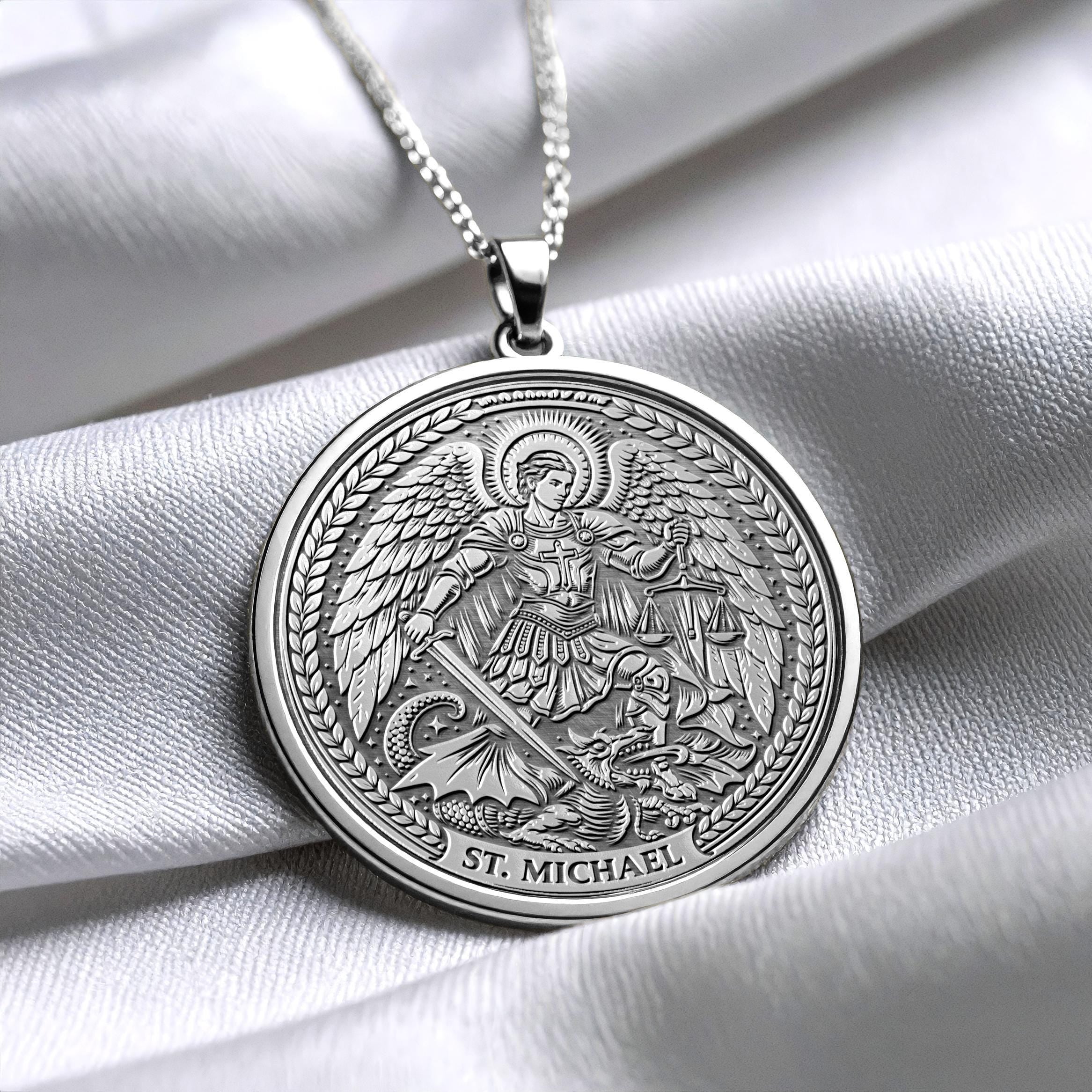Archangel Michael Necklace – Protection Pendant -364