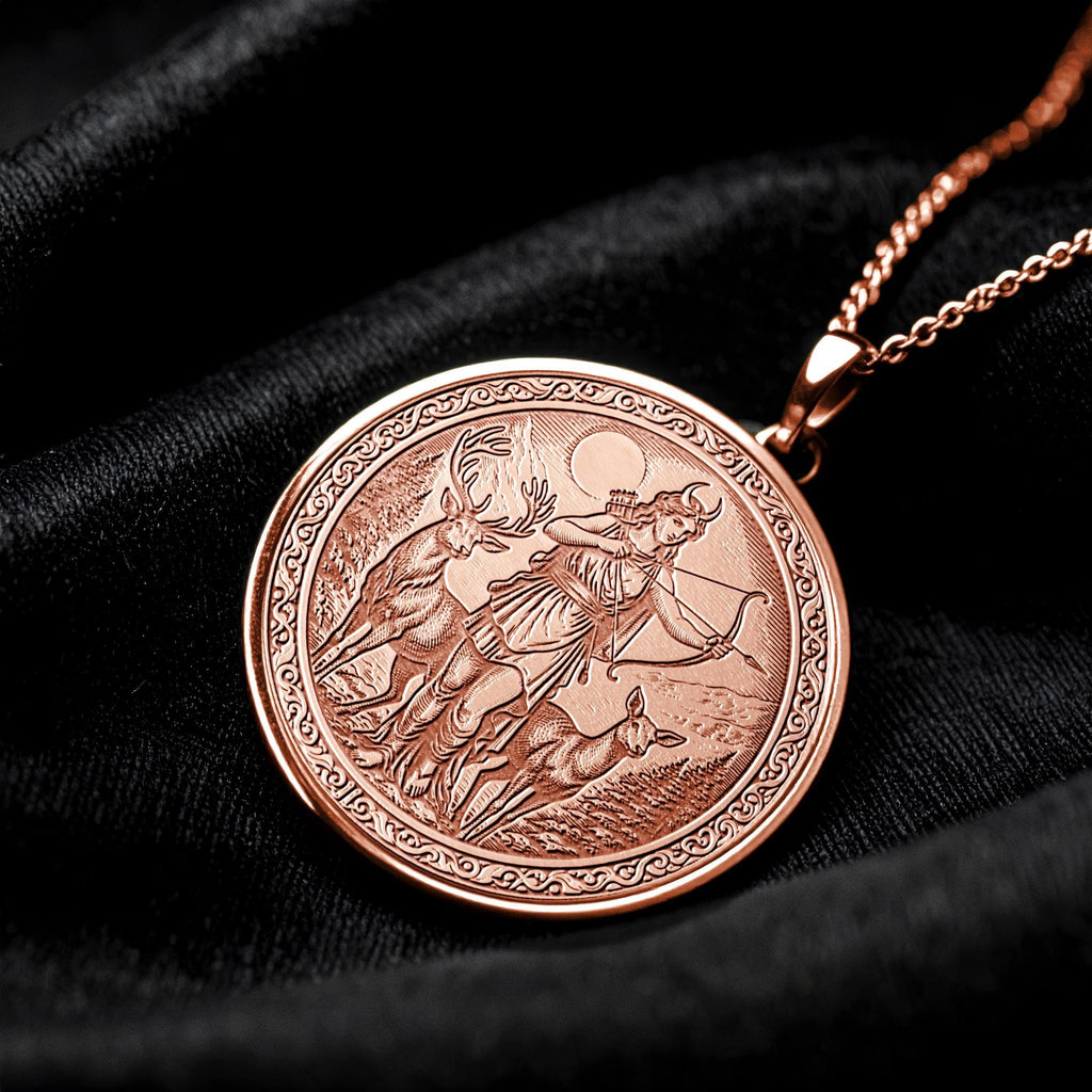 Artemis Goddess of Moon Strength Pendant -573
