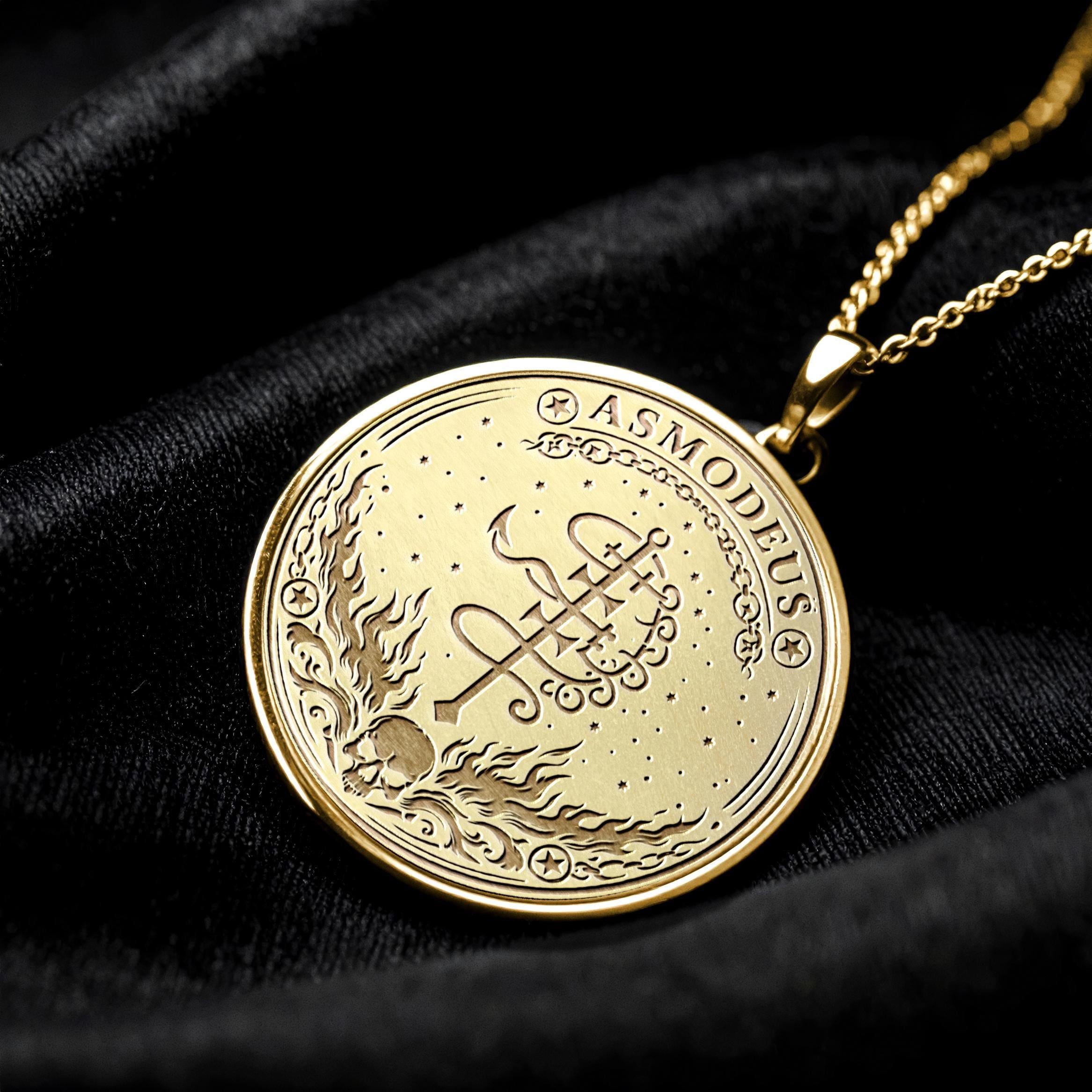 Asmoday Sigil Necklace Mystical Dark Symbol -344