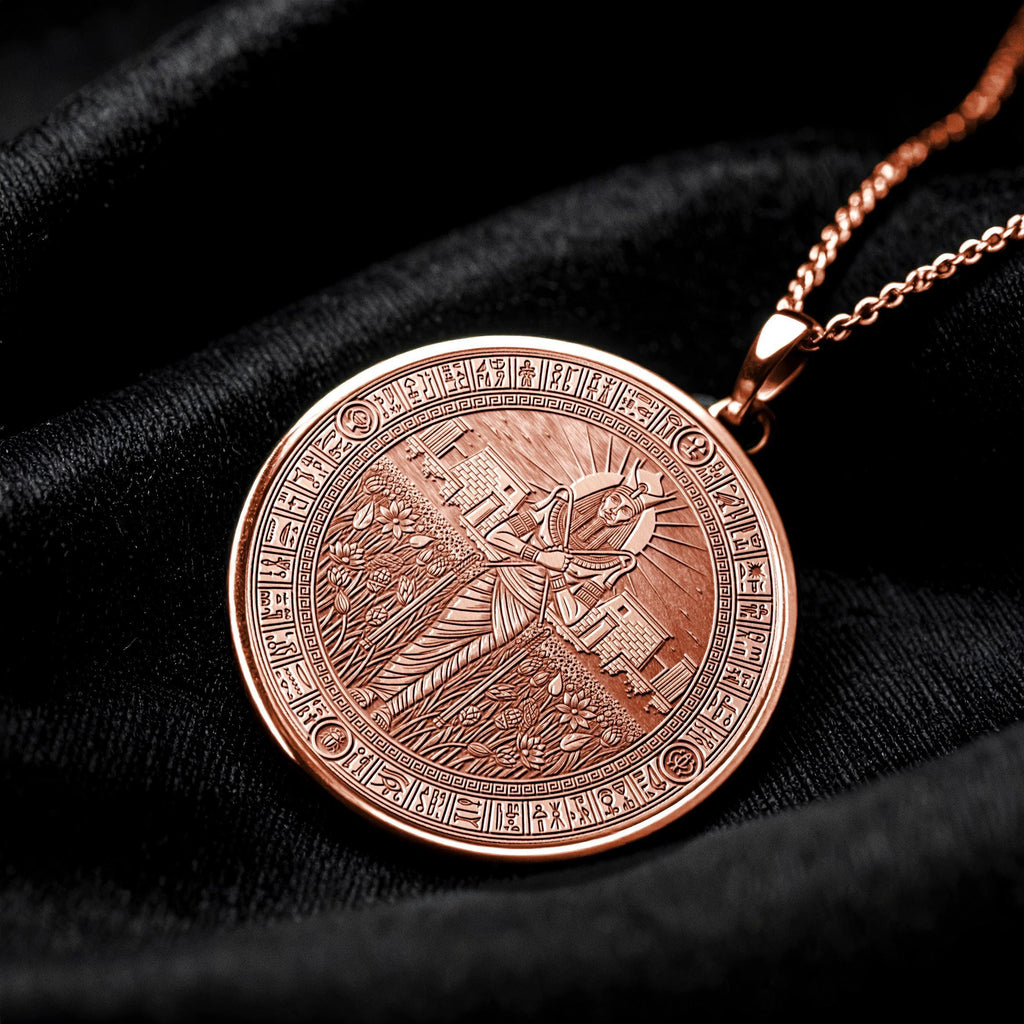 Ancient Egyptian Goddess Osiris Pendant Necklace, Symbol of Rebirth, Balance and Spiritual Awakening-36