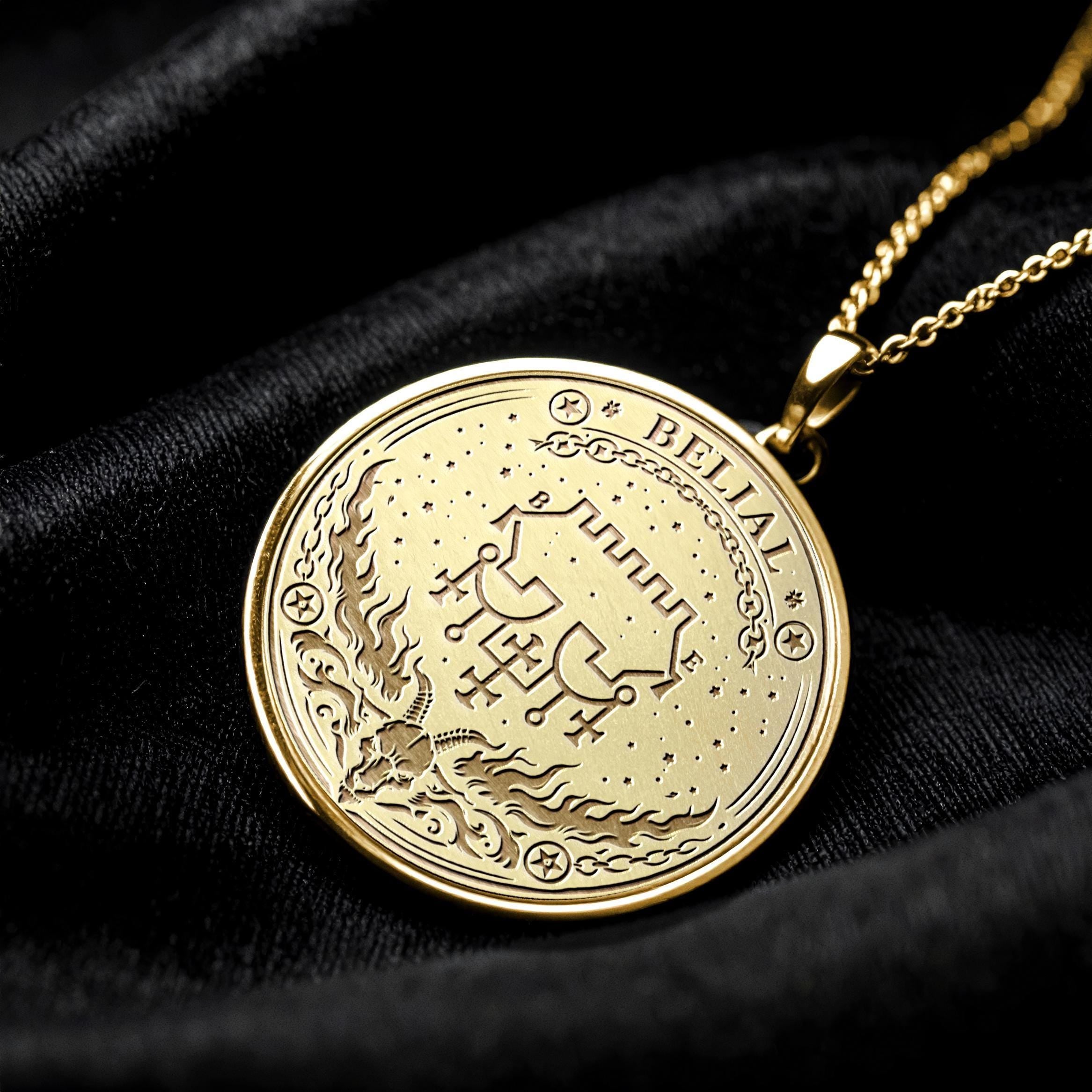 Belial Sigil Pendant – Symbol of Defiance and Sovereignty -345