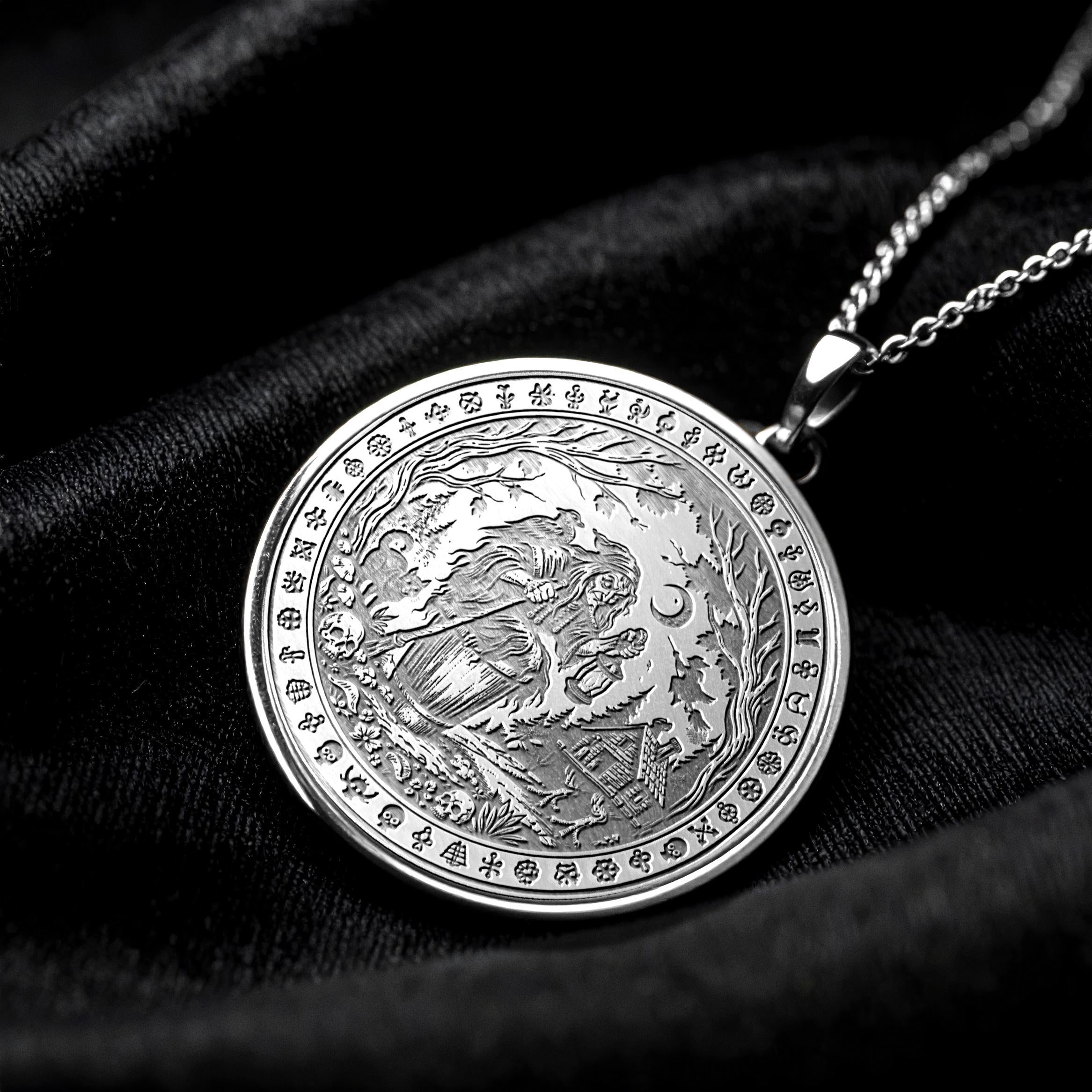 Baba Yaga – Slavic Folklore Inspired Mystic Pendant -311