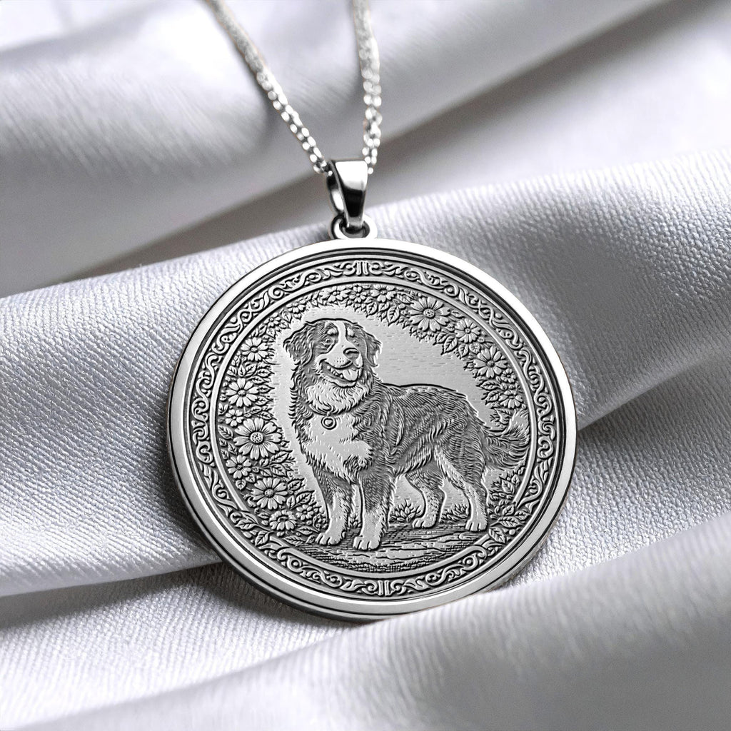 Bernese Mountain Dog Pendant – Necklace of Gentle Strength -412