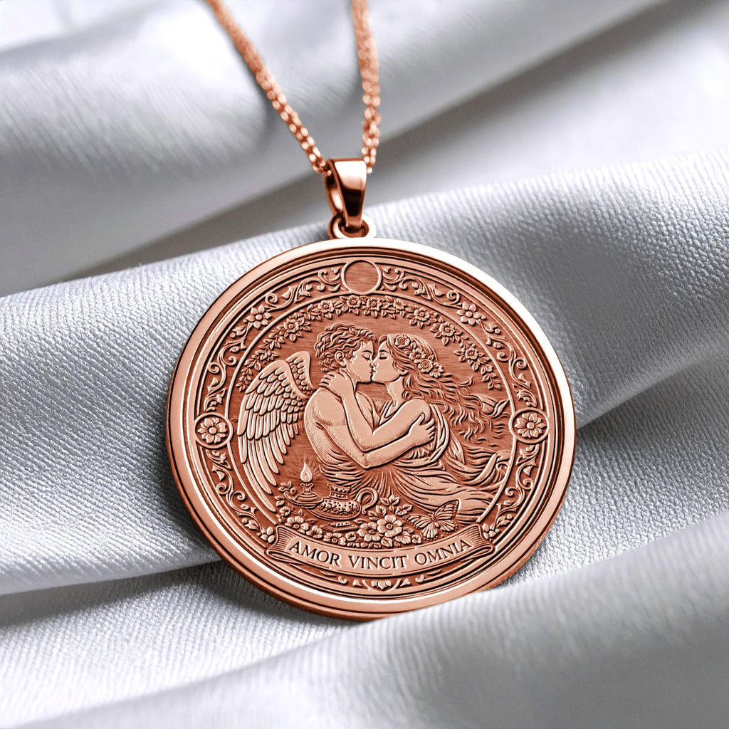 AMOR VINCIT OMNIA – Cupid and Psyche Pendant - 360