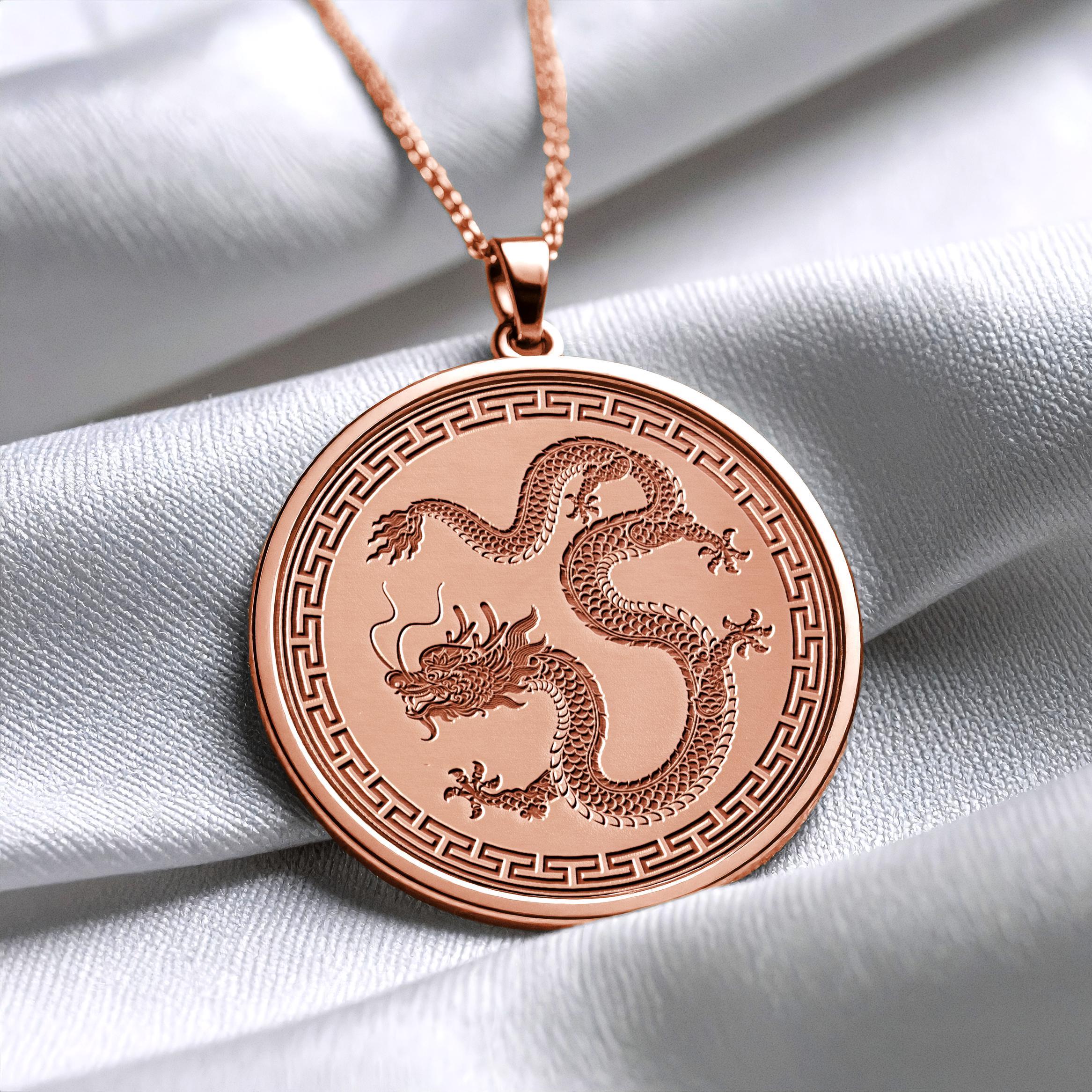 Chinese Dragon Pendant – Symbol of Power and Fortune -590