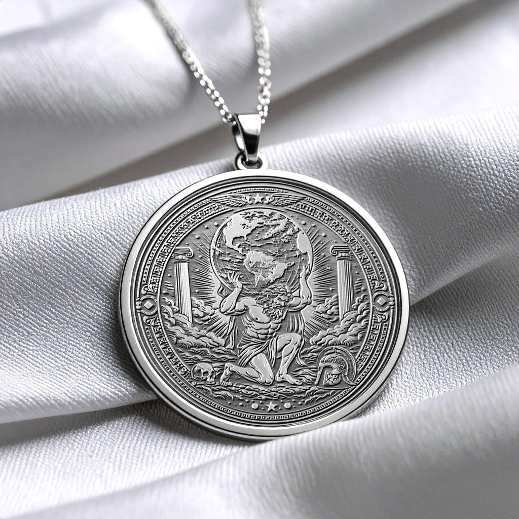 Atlas Medallion Carrying the Weight of the World - 308