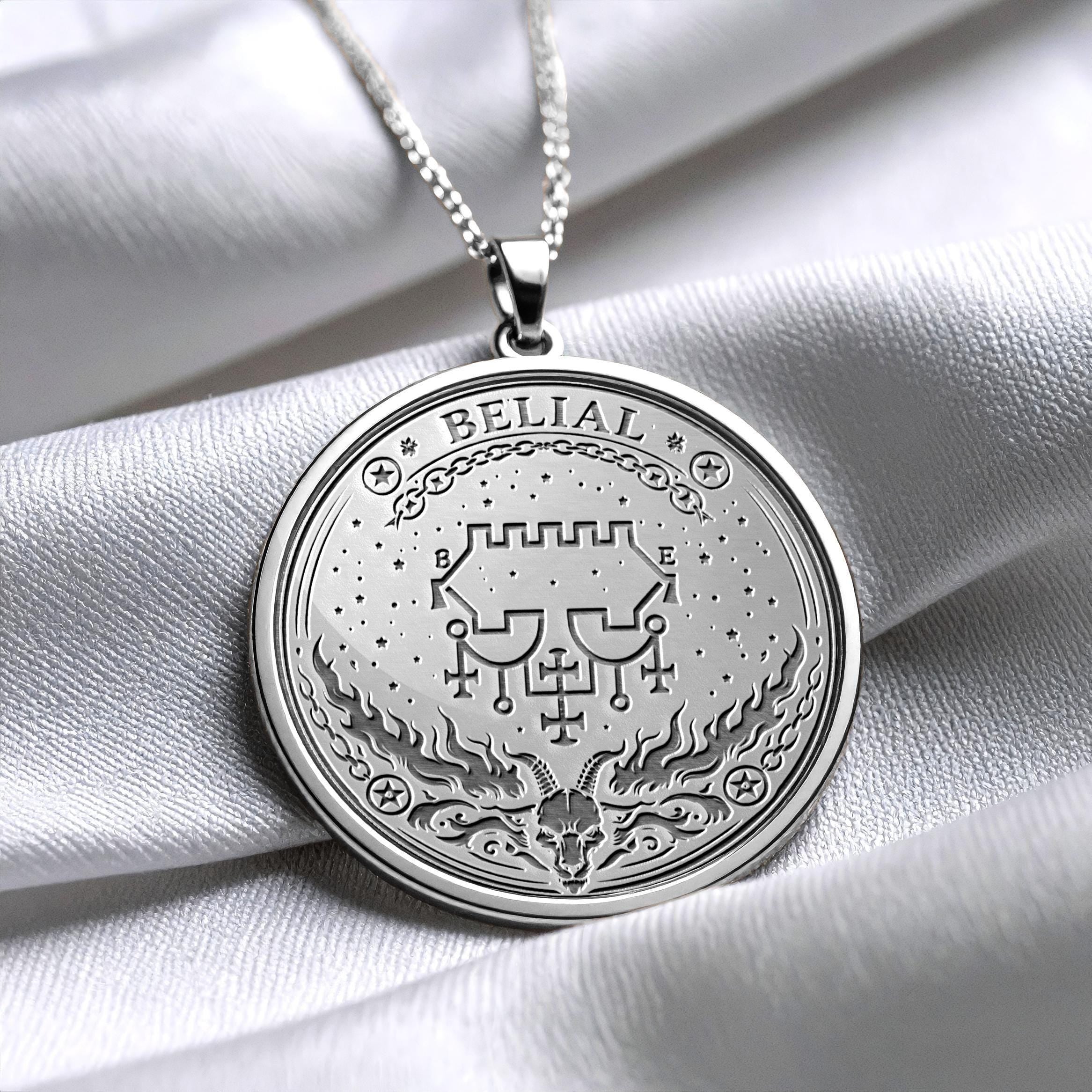 Belial Sigil Pendant – Symbol of Defiance and Sovereignty -345