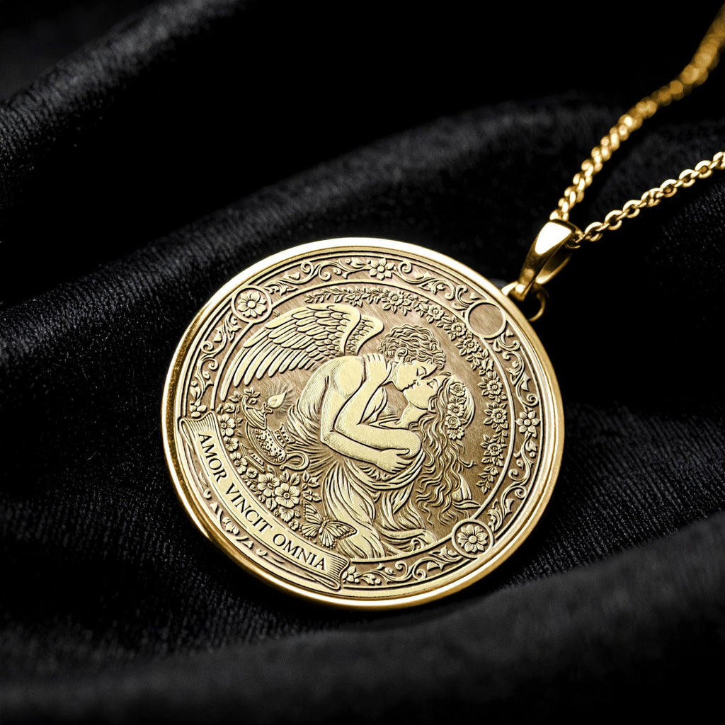 AMOR VINCIT OMNIA – Cupid and Psyche Pendant - 360