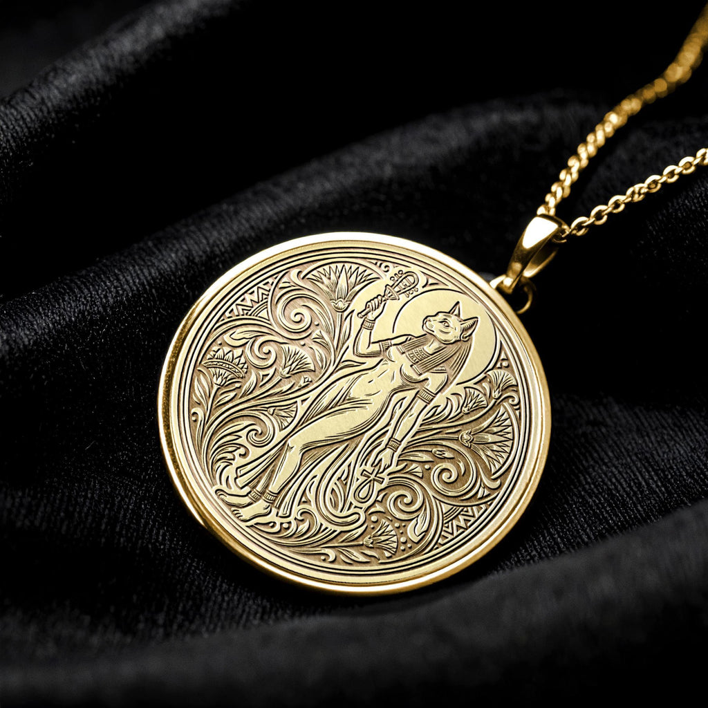 Bastet Pendant Ancient Egyptian Goddess Jewelry-26