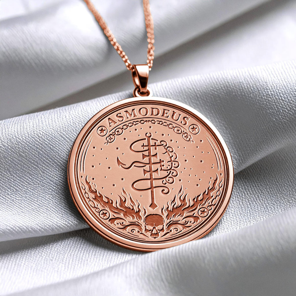 Asmoday Sigil Necklace Mystical Dark Symbol -344