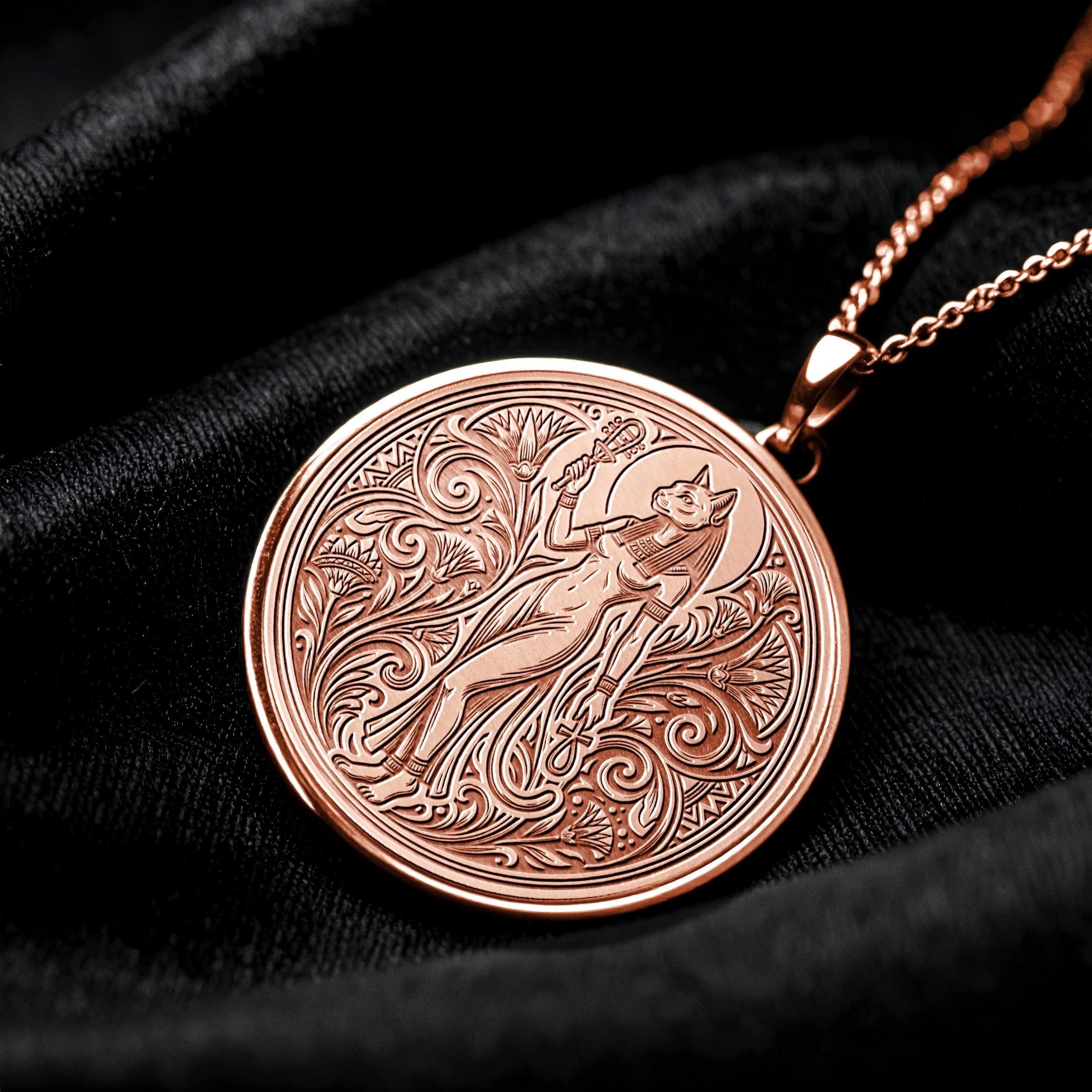 Bastet Pendant Ancient Egyptian Goddess Jewelry-26