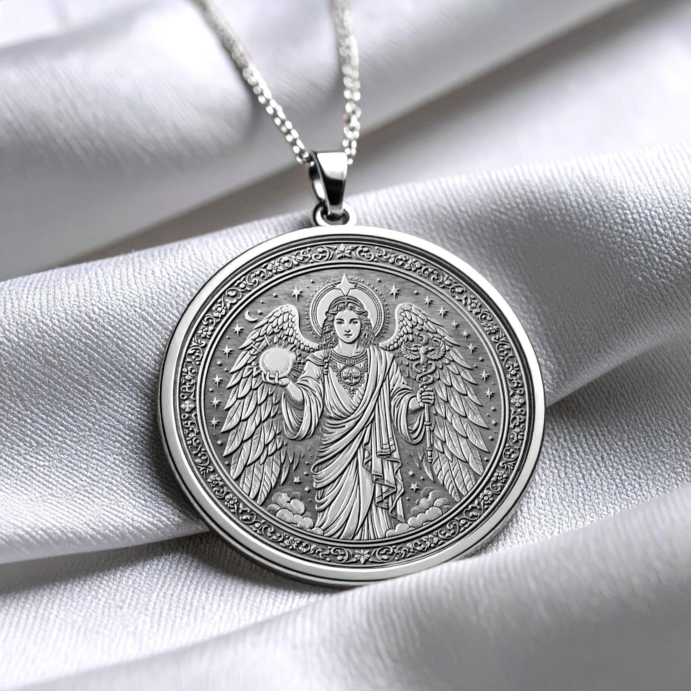 Archangel Raphael Necklace – Healing and Protection Pendant -73