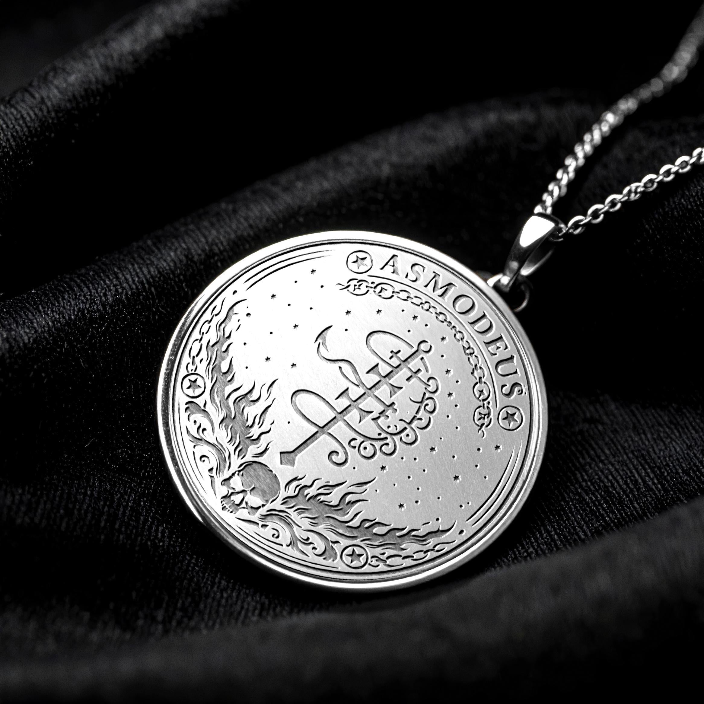 Asmoday Sigil Necklace Mystical Dark Symbol -344