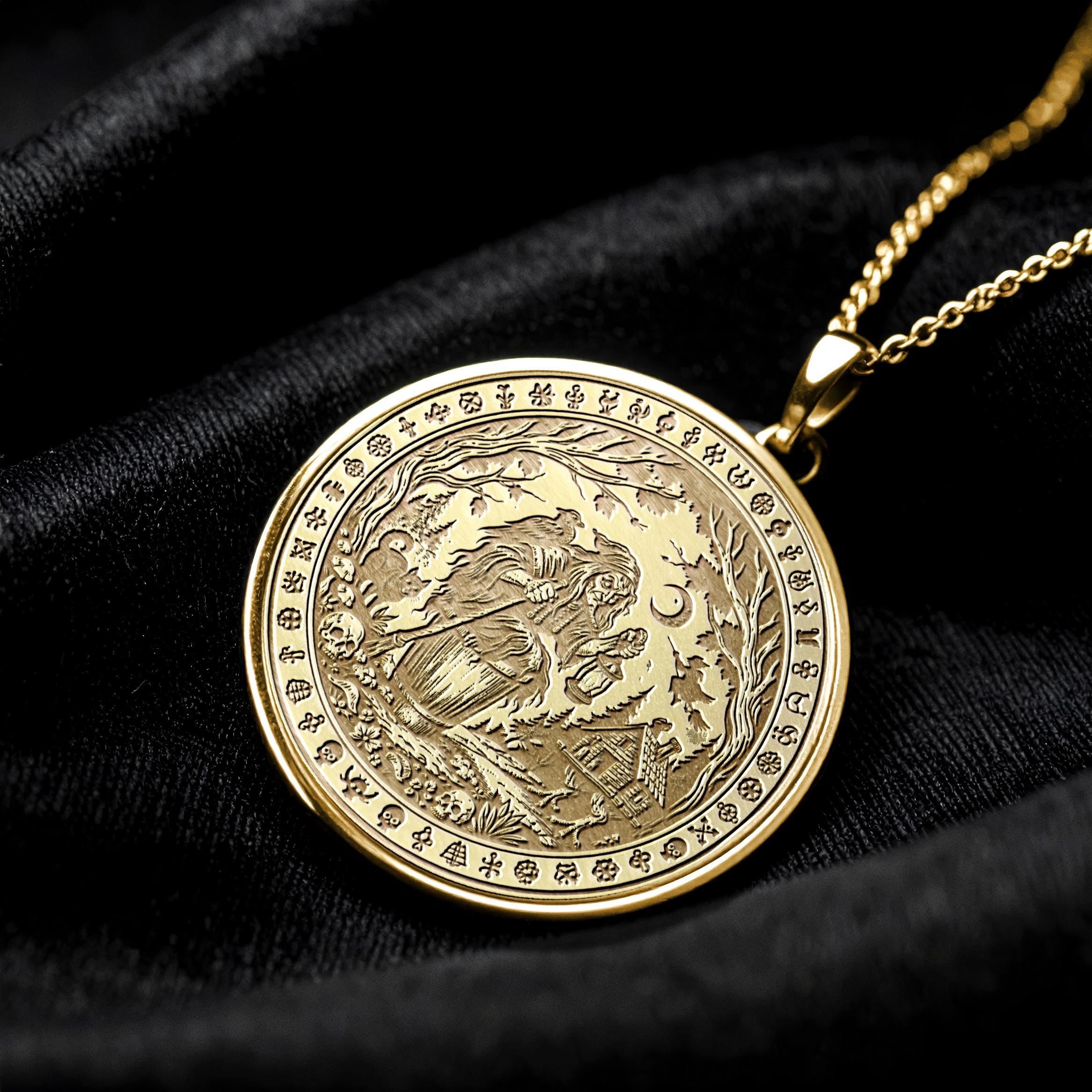 Baba Yaga – Slavic Folklore Inspired Mystic Pendant -311