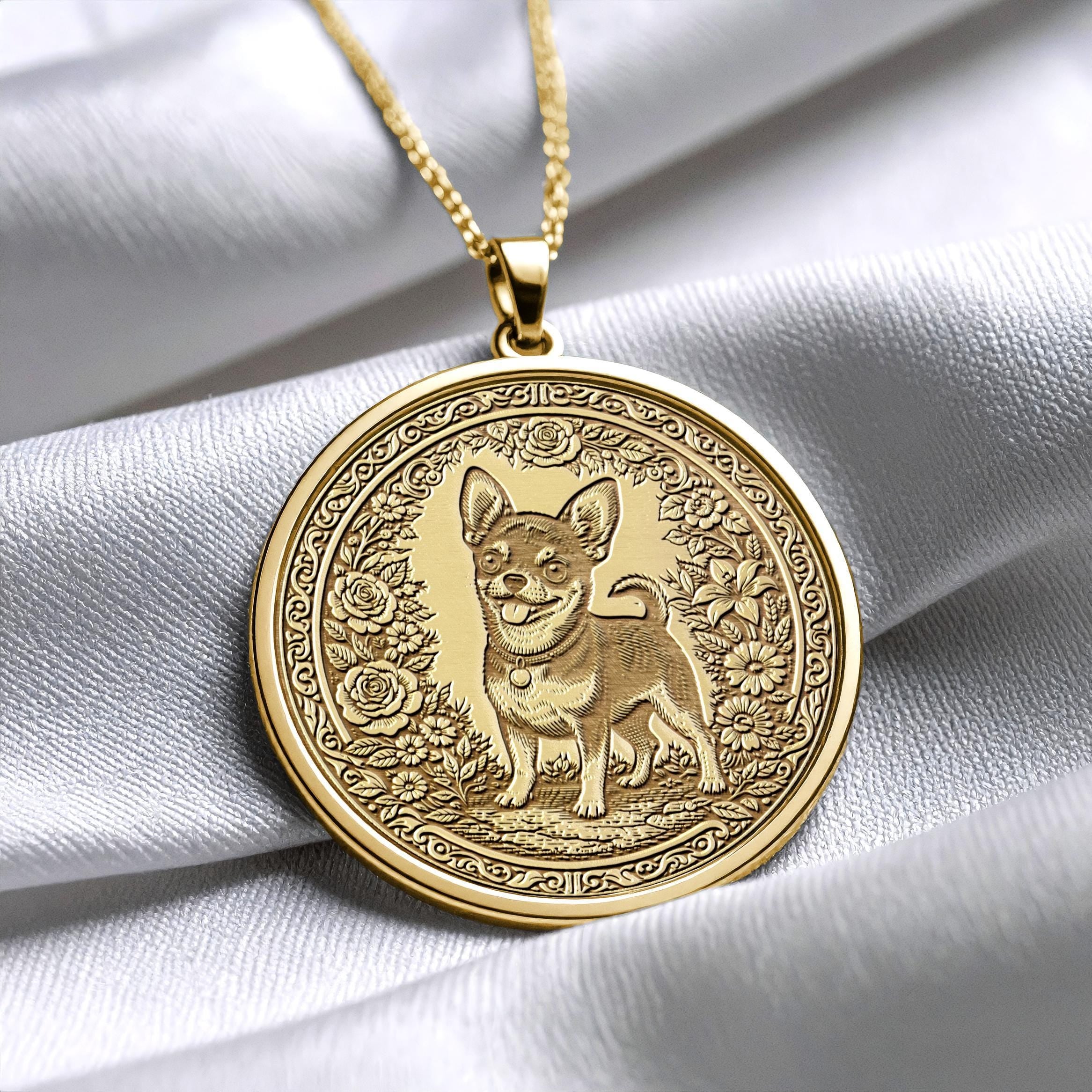 Chihuahua Inspired Petite Dog Lover Pendant -570