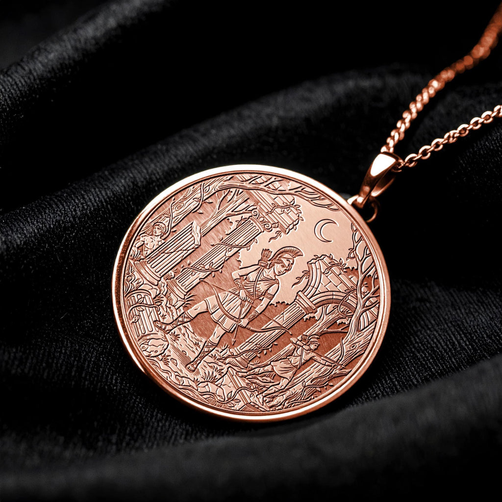Artemis Necklace – Warrior Goddess of Moon & Wild Nature-48