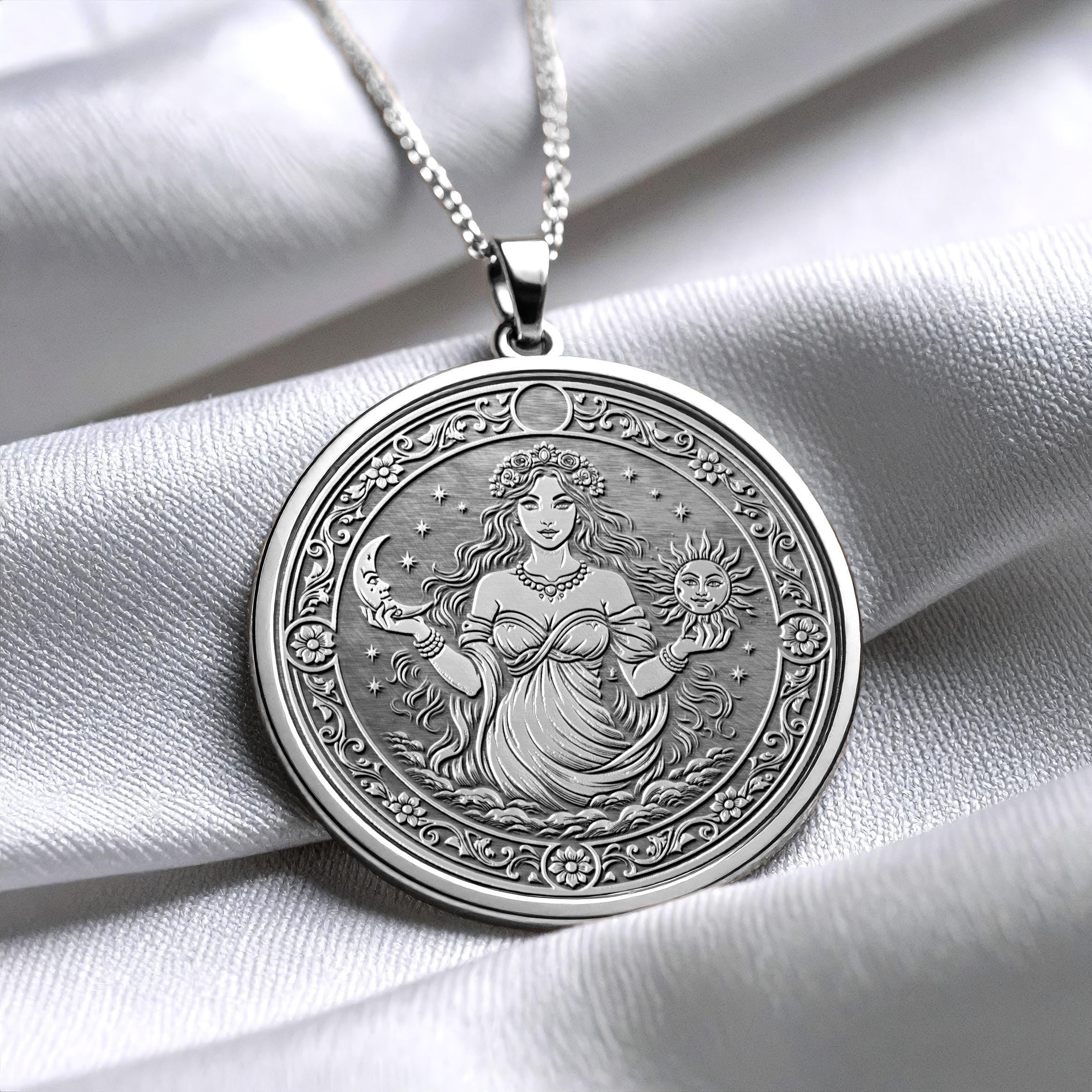 Celestial Moon and Sun Harmony Pendant -372