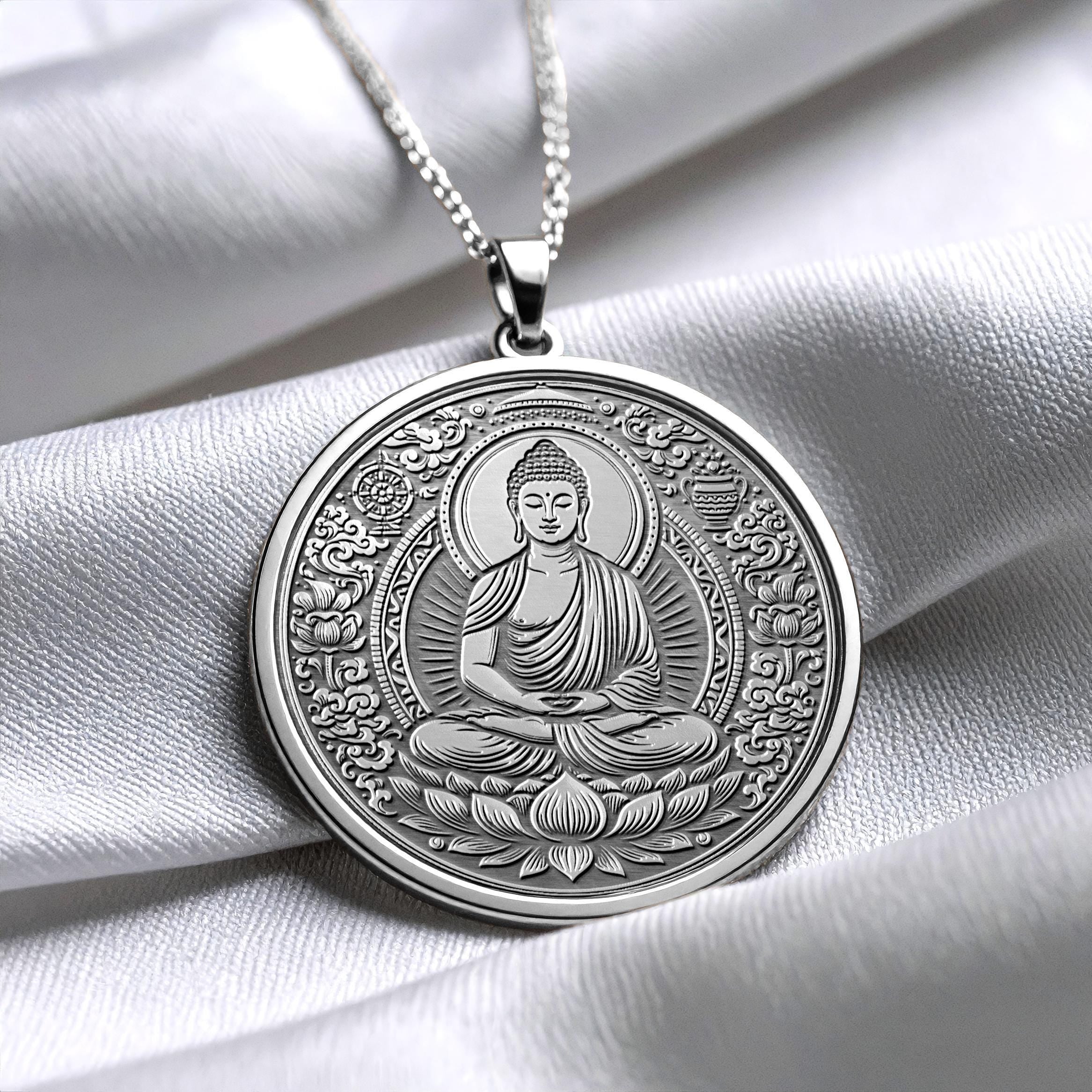 Buddha Necklace – Pendant of Awareness, Light, Peace -512
