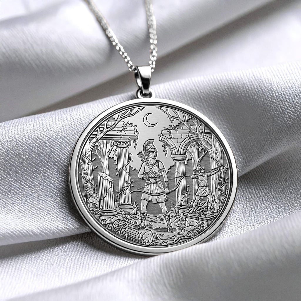Artemis Necklace – Warrior Goddess of Moon & Wild Nature-48