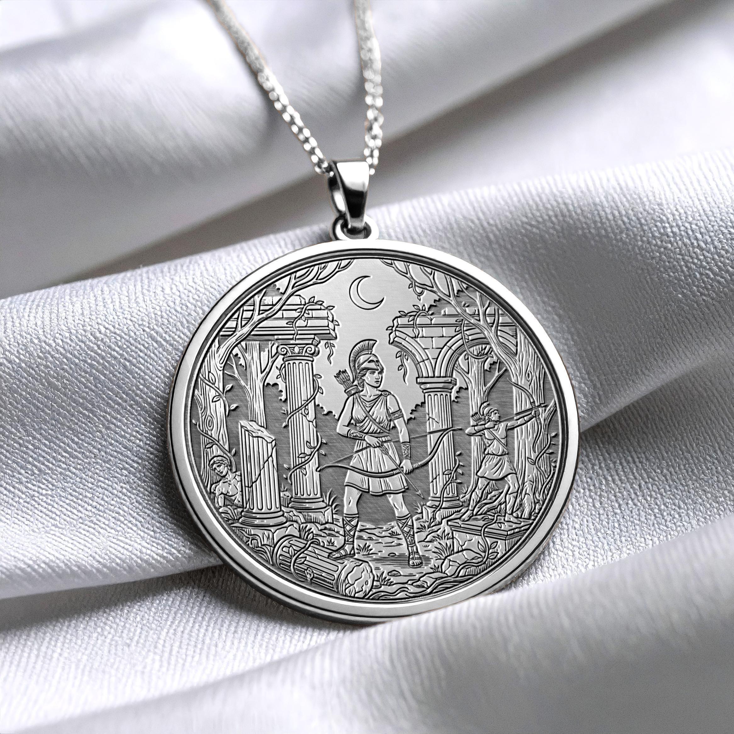 Artemis Necklace – Warrior Goddess of Moon & Wild Nature-48